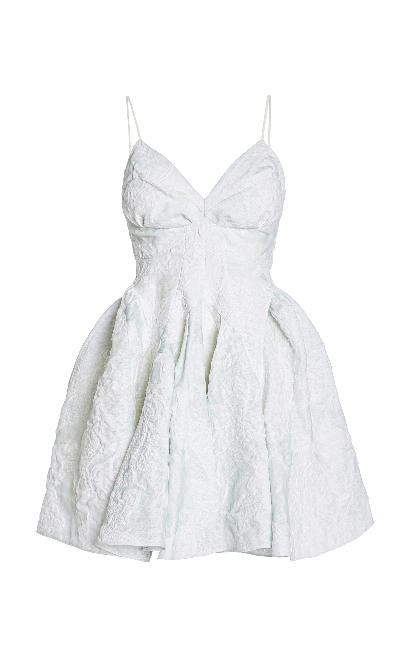 Ashlyn Perry Silk Jacquard Mini Dress