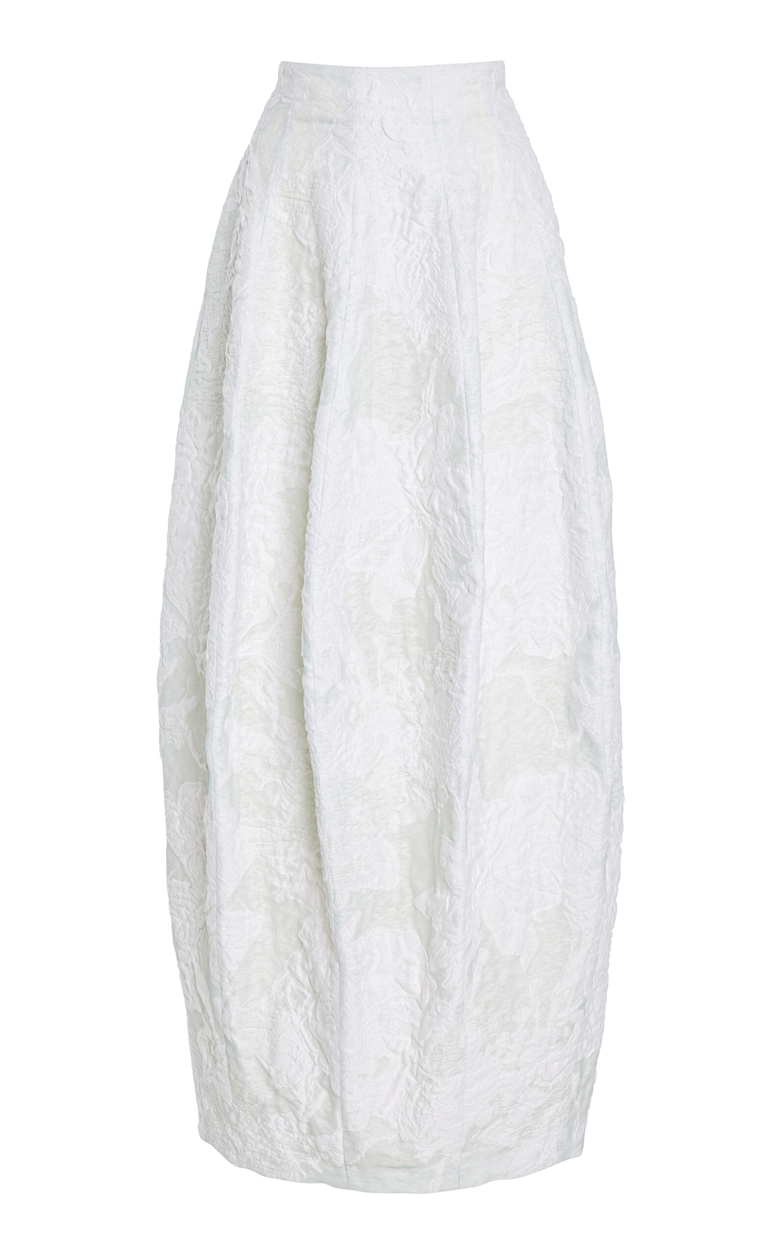 Ashlyn Callum Silk Jacquard Maxi Skirt - Women's Clothing