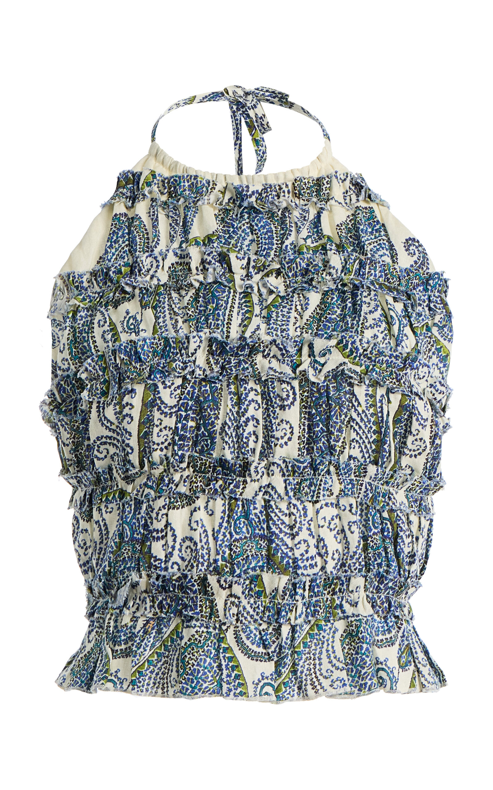 BOTEH Arcadia Paisley Linen Halter Top