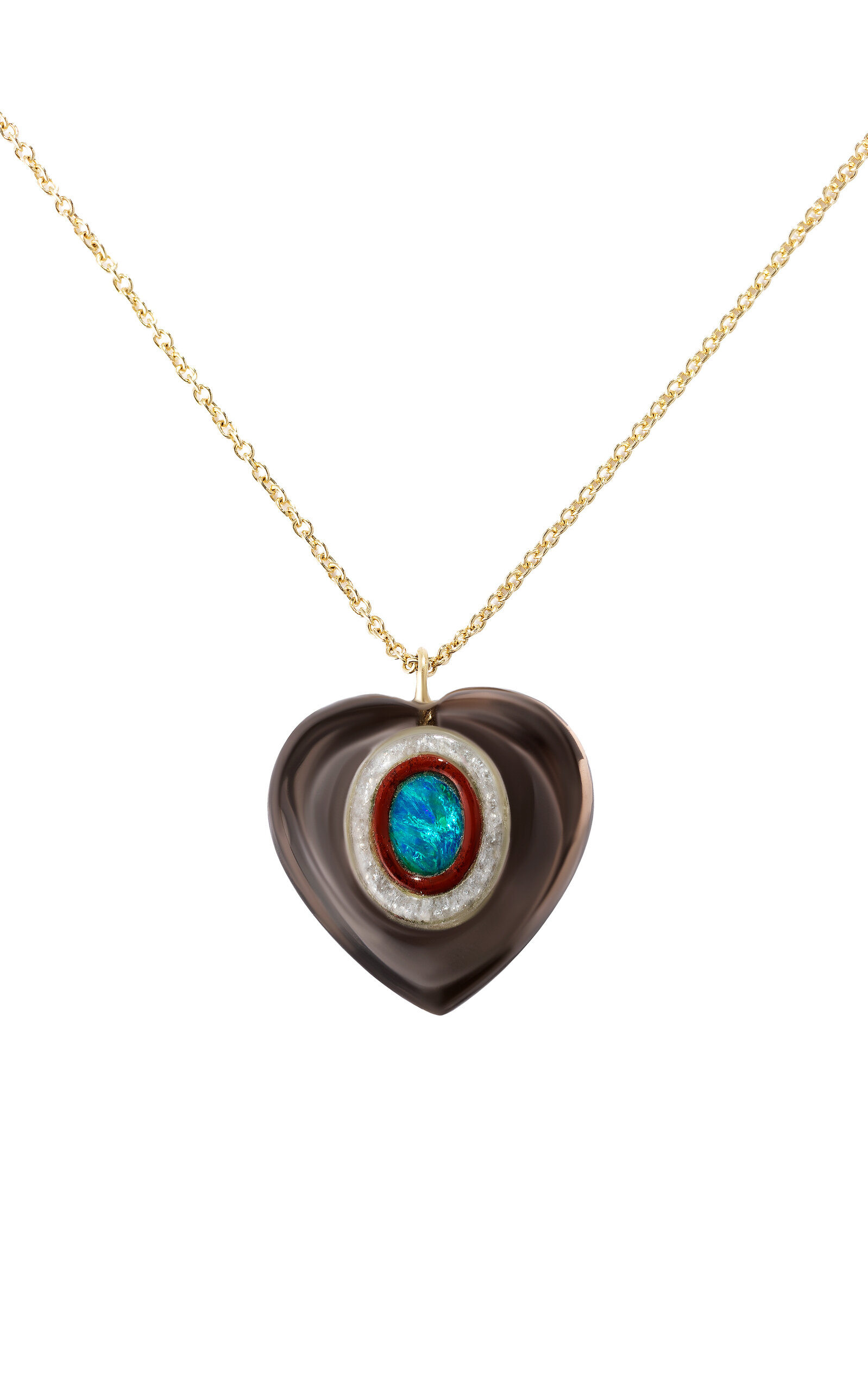 Renato Cipullo Cuore Mirage Necklace In Brown