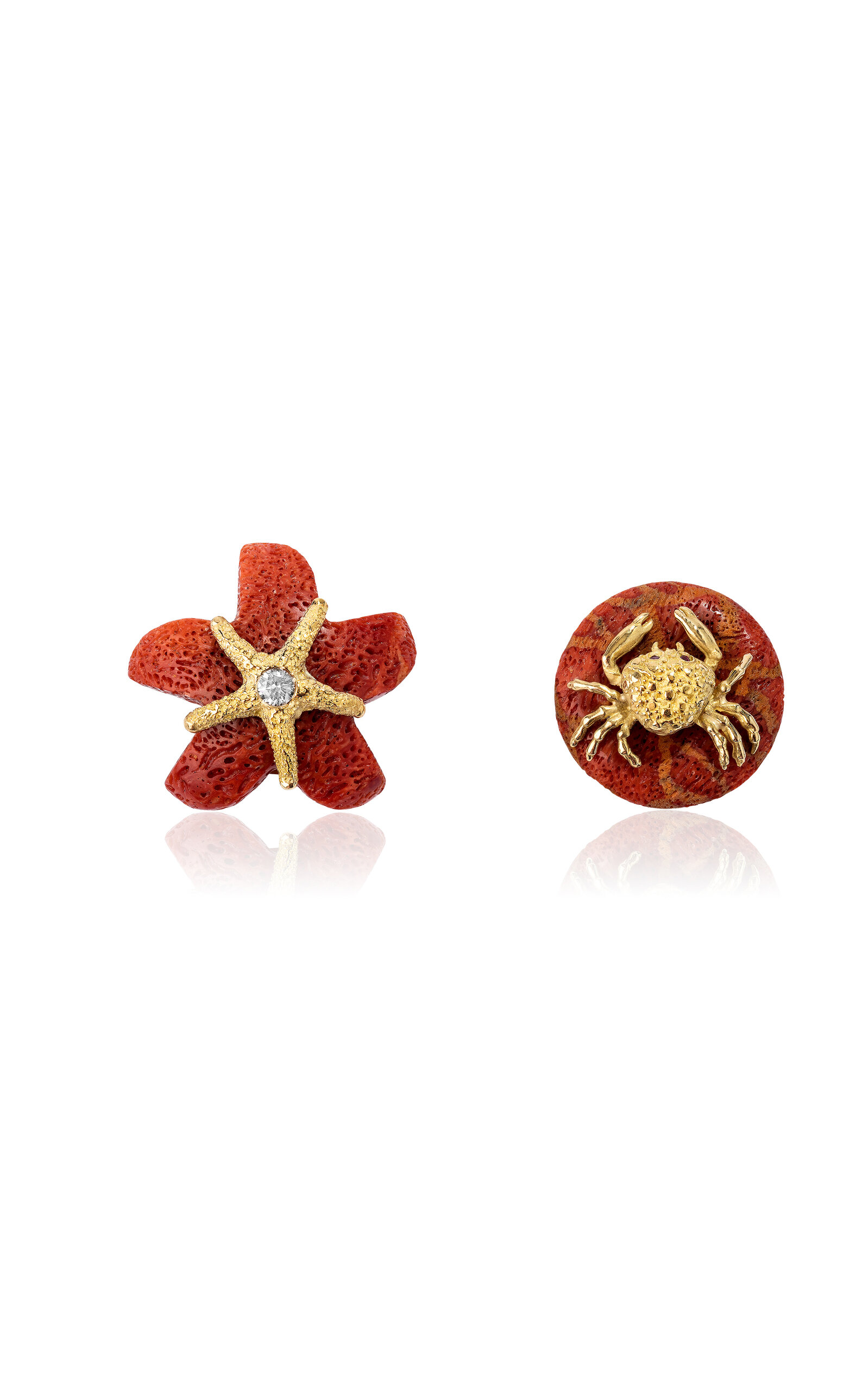 Renato Cipullo Coral Mare Uno Earrings In Red