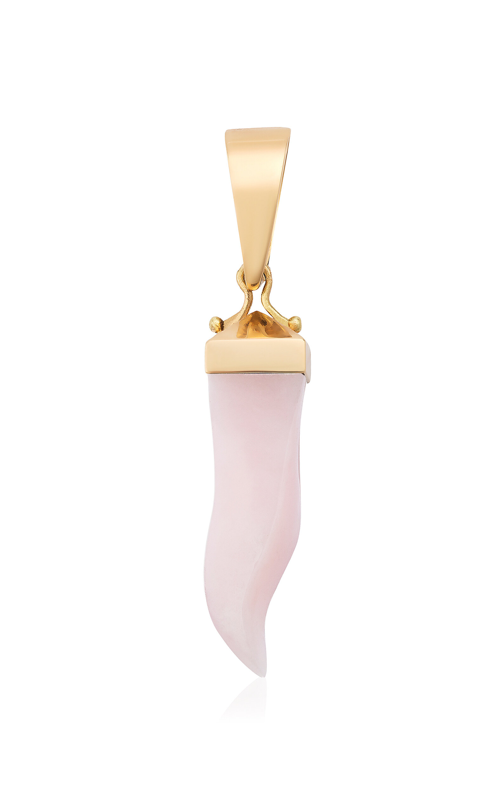 Renato Cipullo Pink Opal Cornicello Pendant In Pink