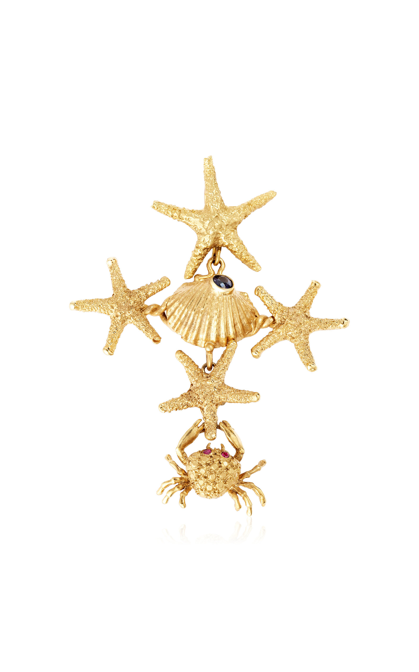 Renato Cipullo Small Croce Marina Pendant In Gold