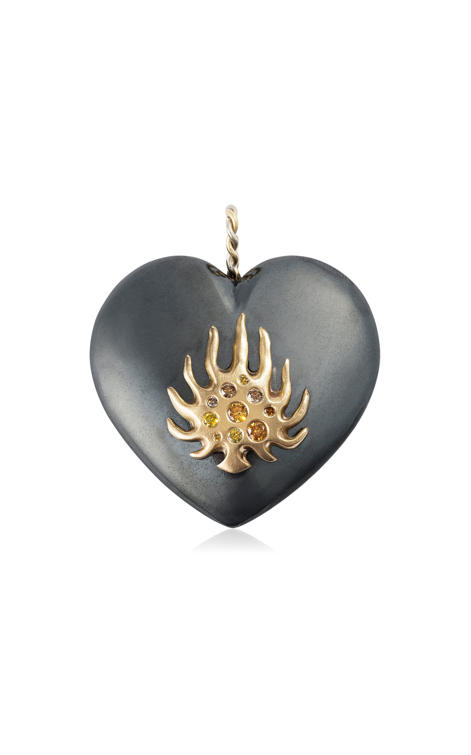 Renato Cipullo Hematite Passione Pendant In Black