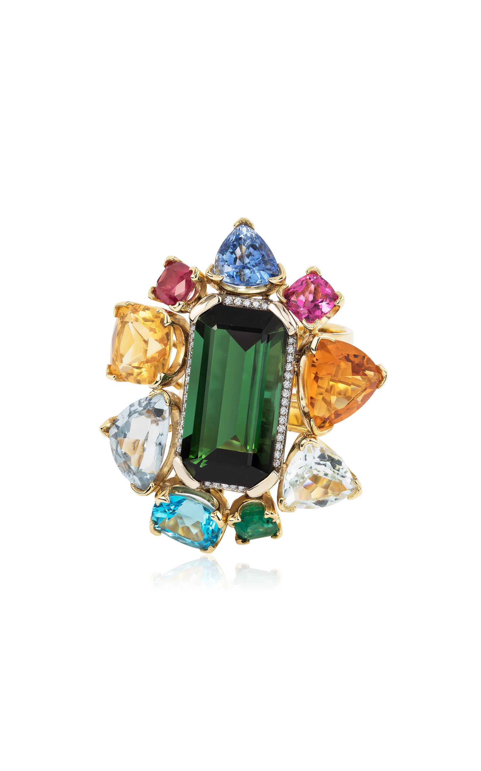 Renato Cipullo Tourmaline Fantasia Ring In Green