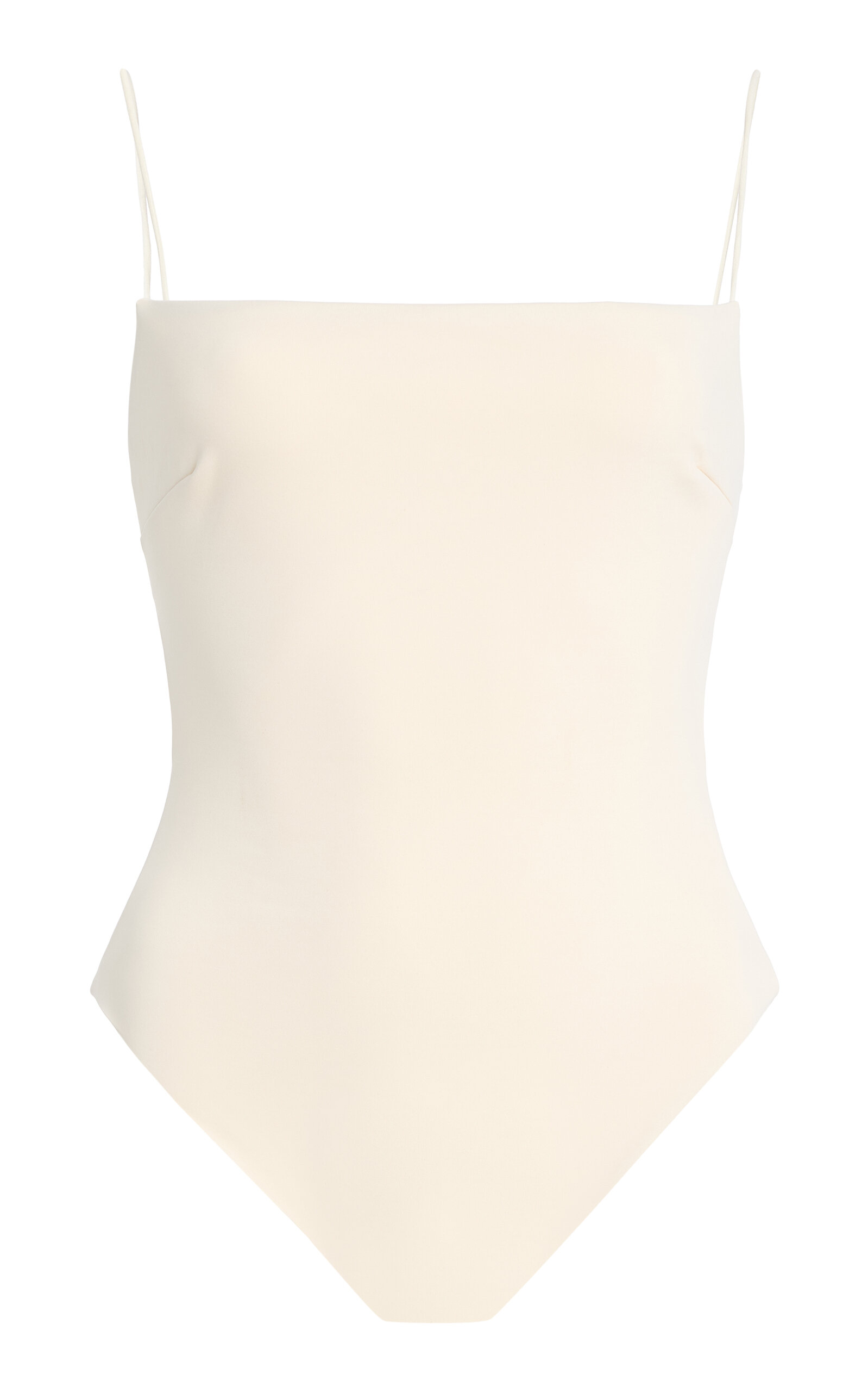 Ziah Fine Strap One-piece Swimsuit In Neutral