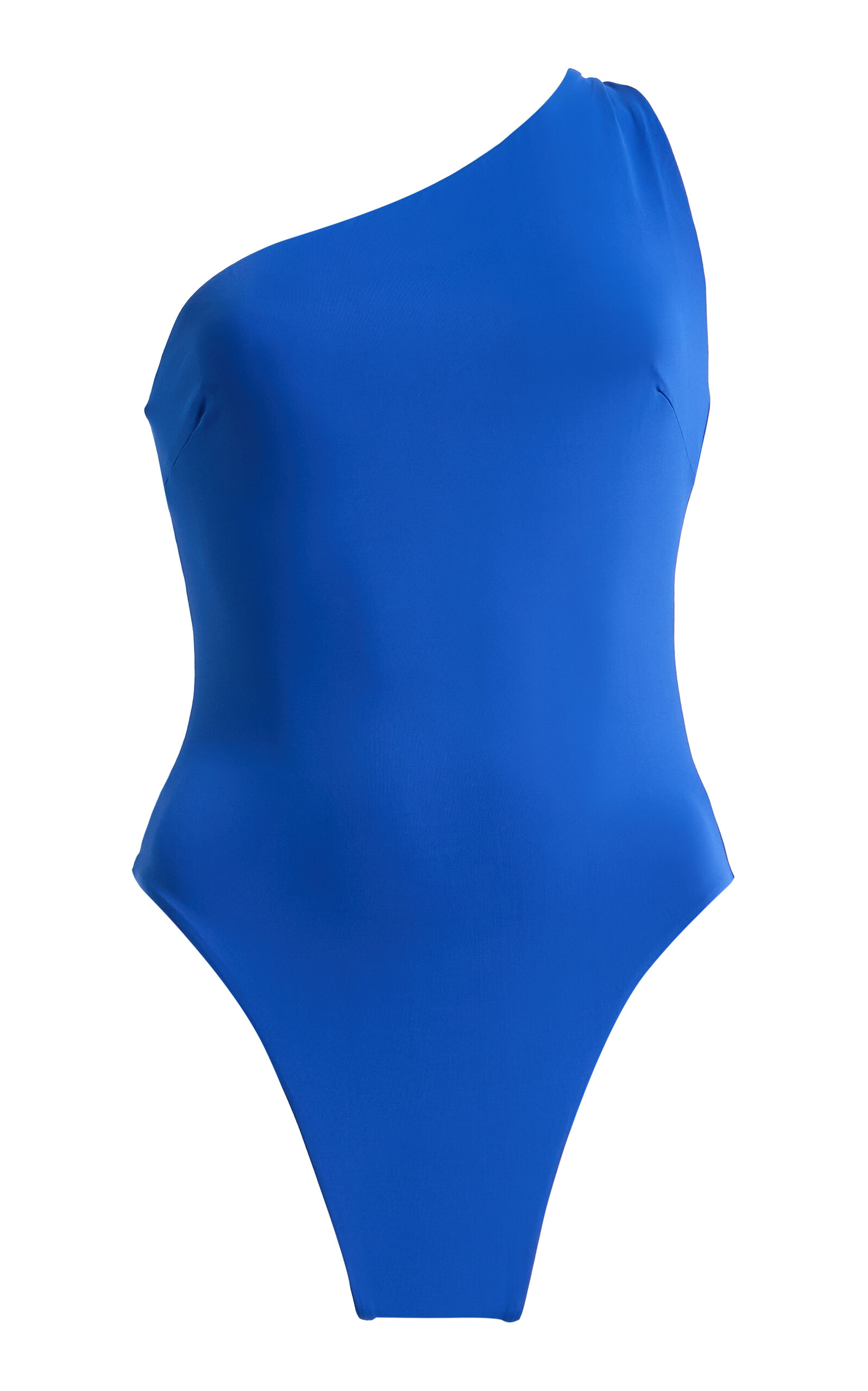 Ziah Leme Asymmetric One-piece Swimsuit In Blue