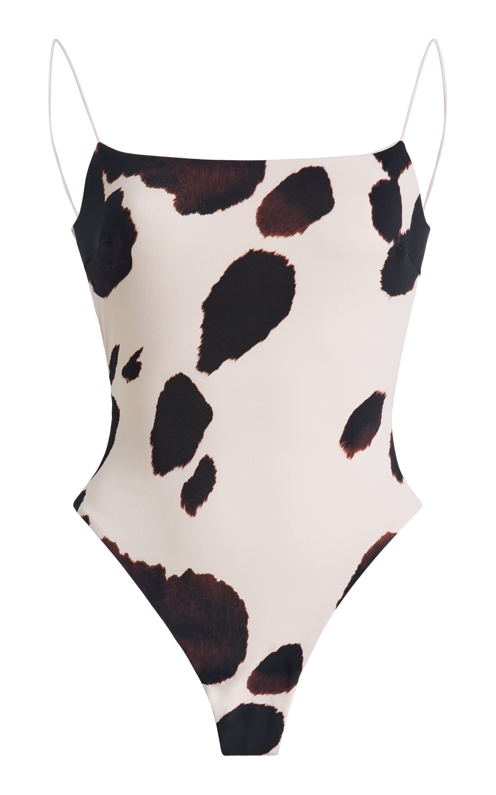 Ziah Erika Fine Strap One-piece Swimsuit In Animal Print