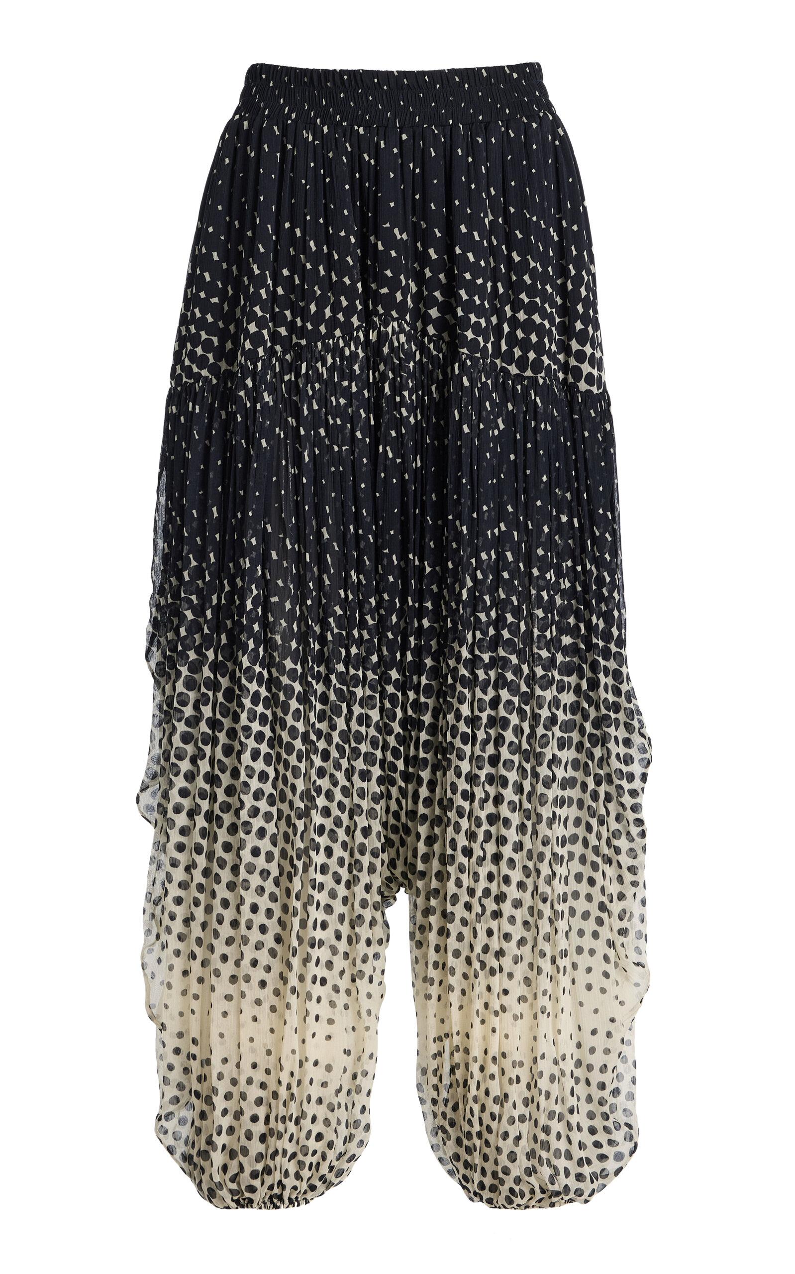 Christopher John Rogers Wiggle-Dot Balloon Pants - Black/white - XXL