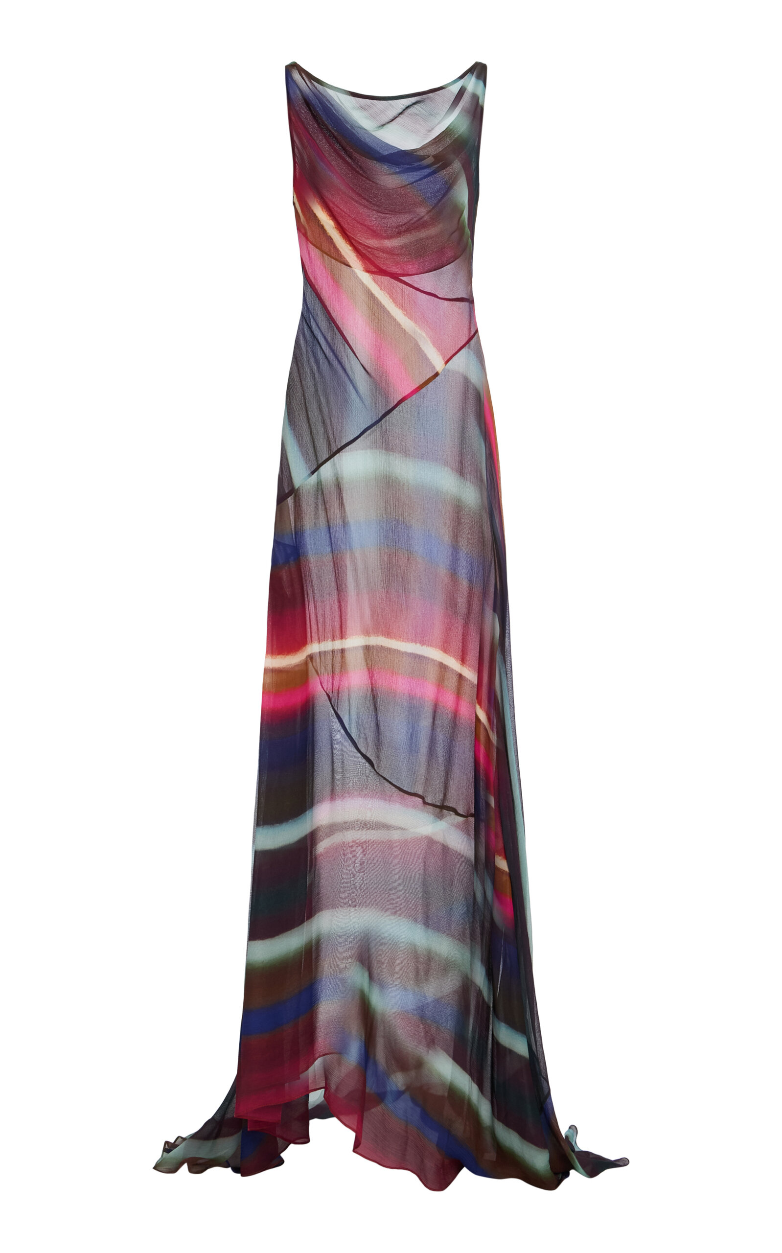 Christopher John Rogers Louie Stripe Maxi Dress - Black