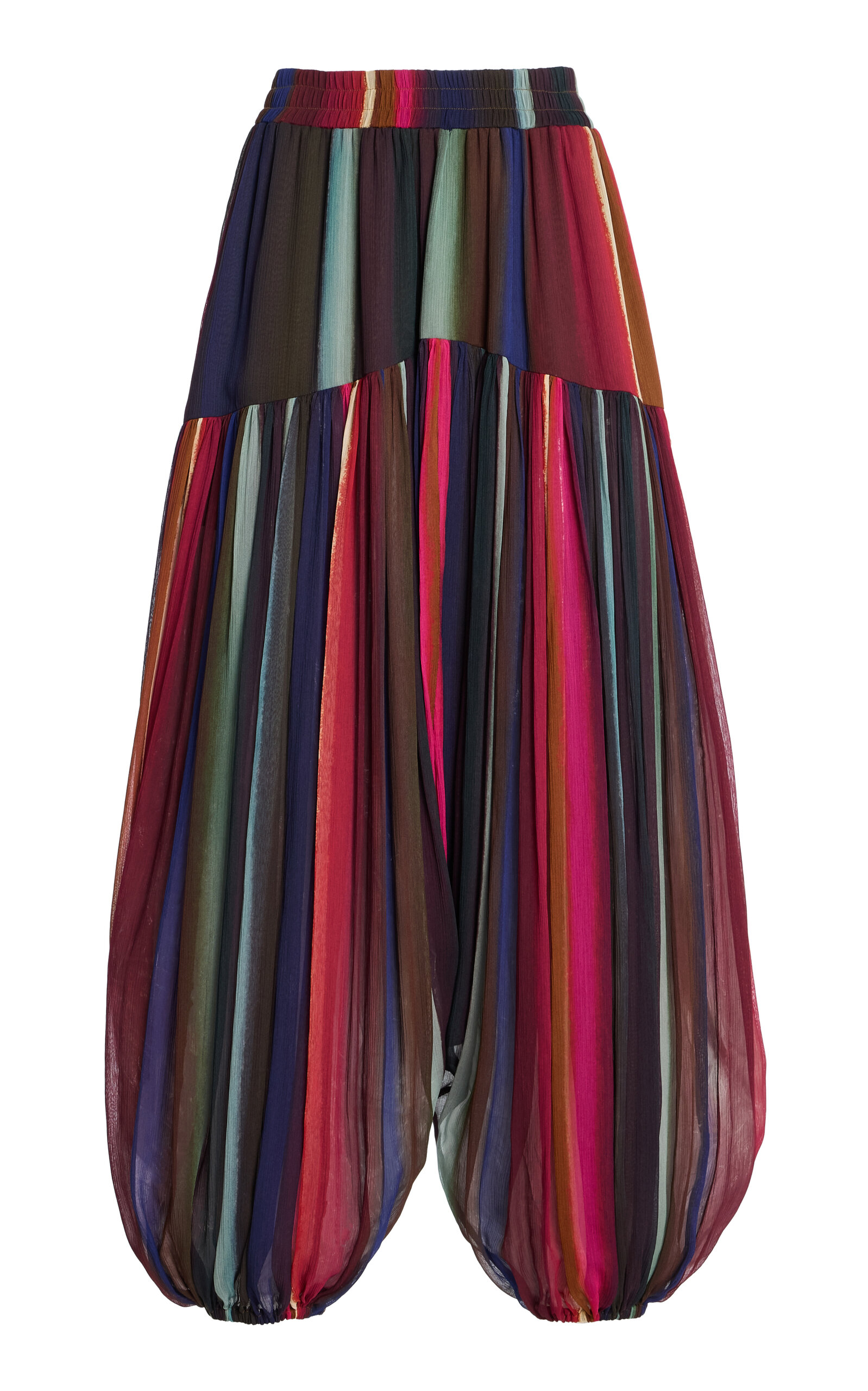 Christopher John Rogers Louie Stripe Balloon Pants - Black - XL