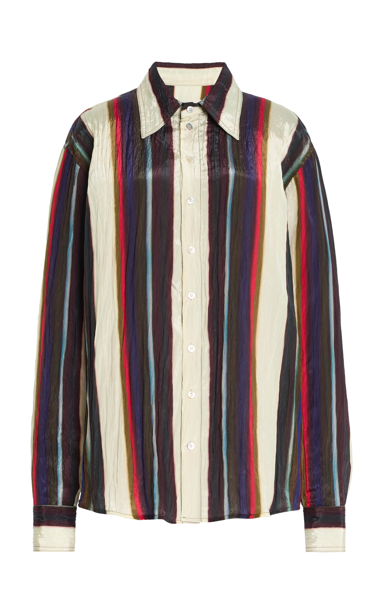Christopher John Rogers Morris Stripe Shirt In Multi