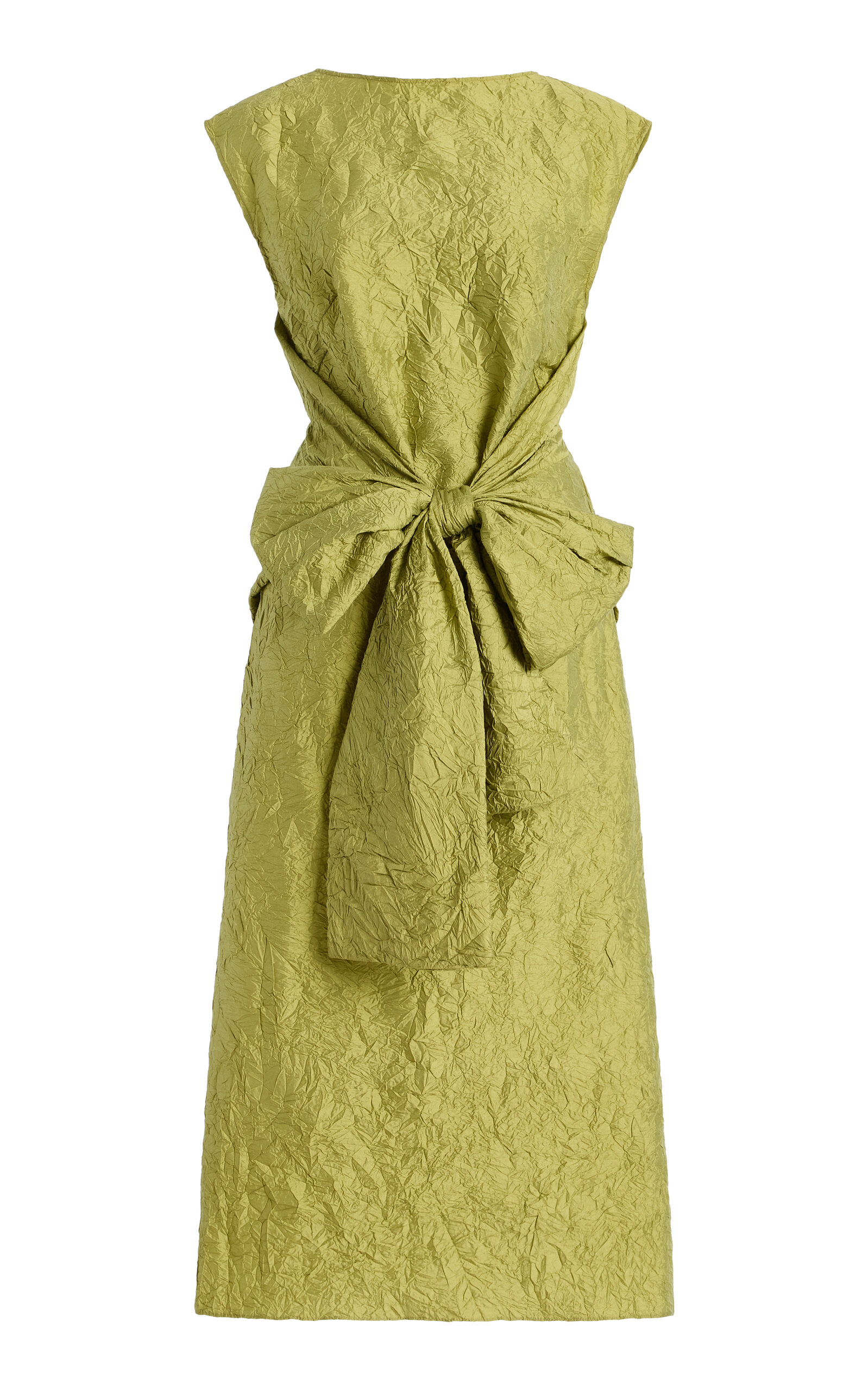 Christopher John Rogers Silk-Blend Shift Dress - Green