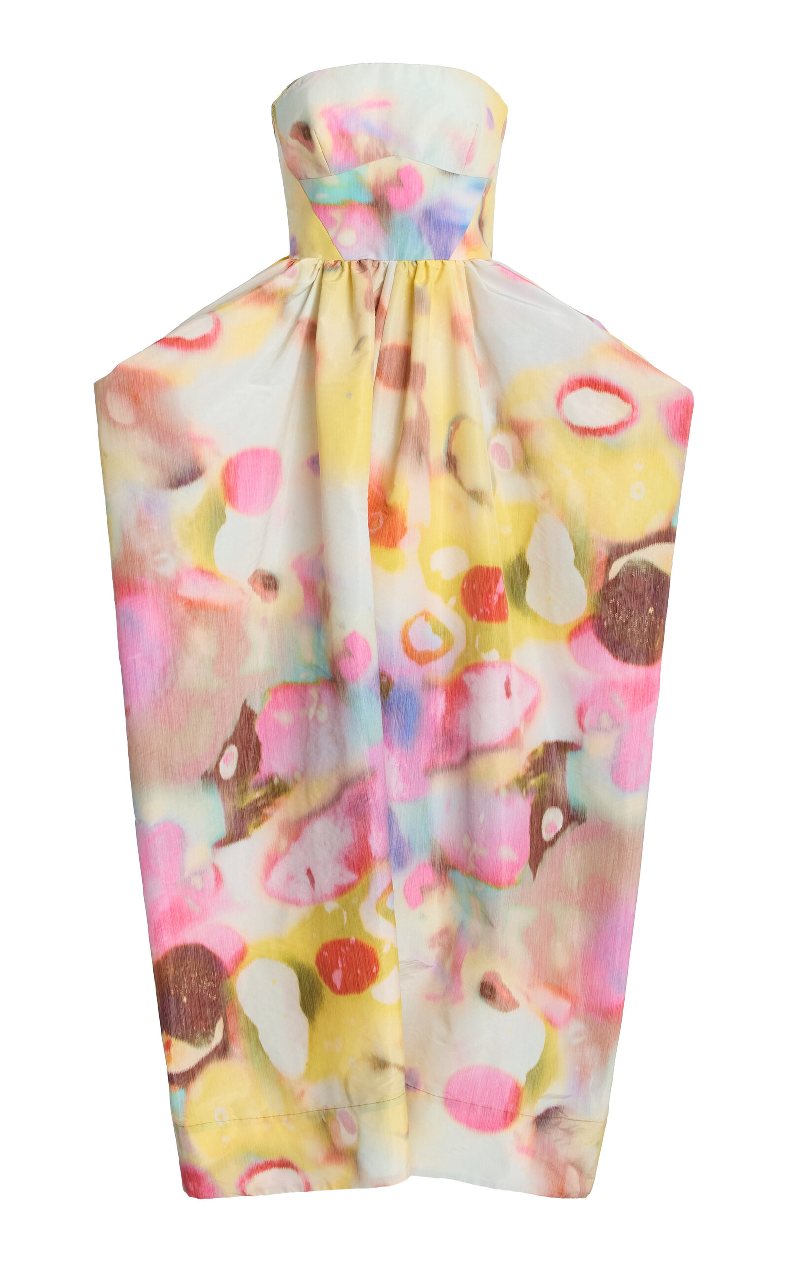 Christopher John Rogers Moonshine Strapless Umbrella Gown In Multi