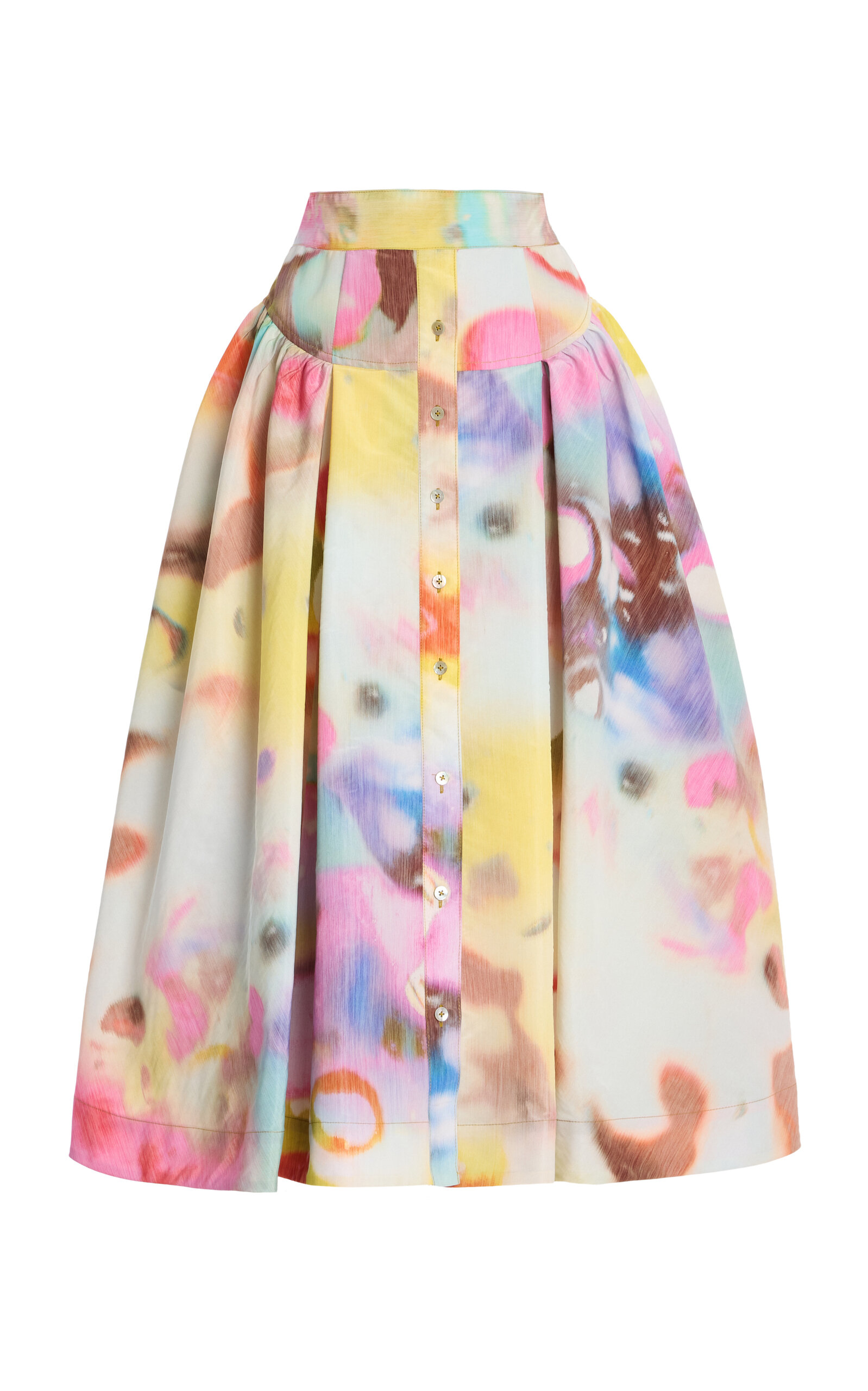 Christopher John Rogers Moonshine Full Midi Skirt - Multi