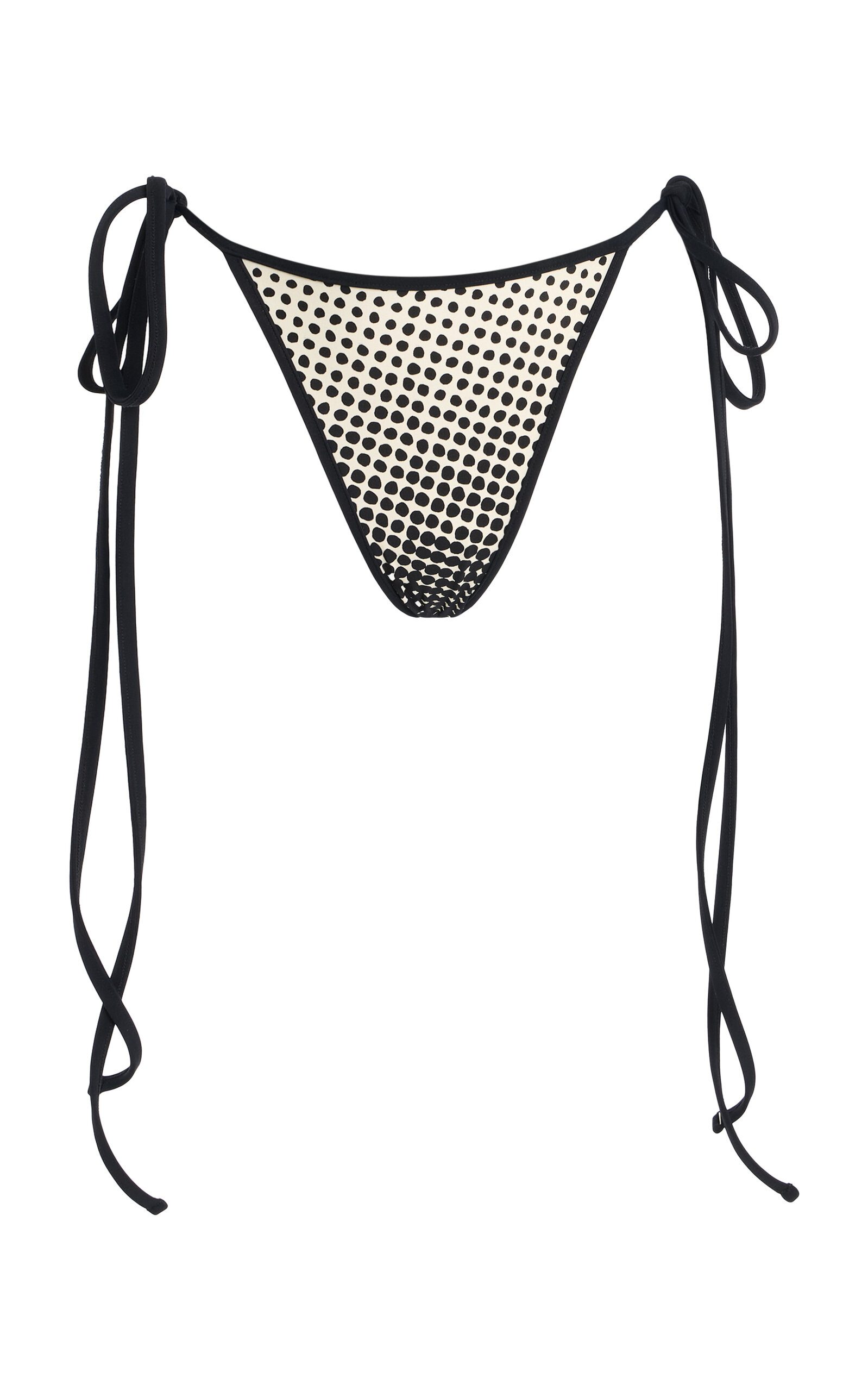 Christopher John Rogers Wiggle-dot String Bikini Bottom In Multi