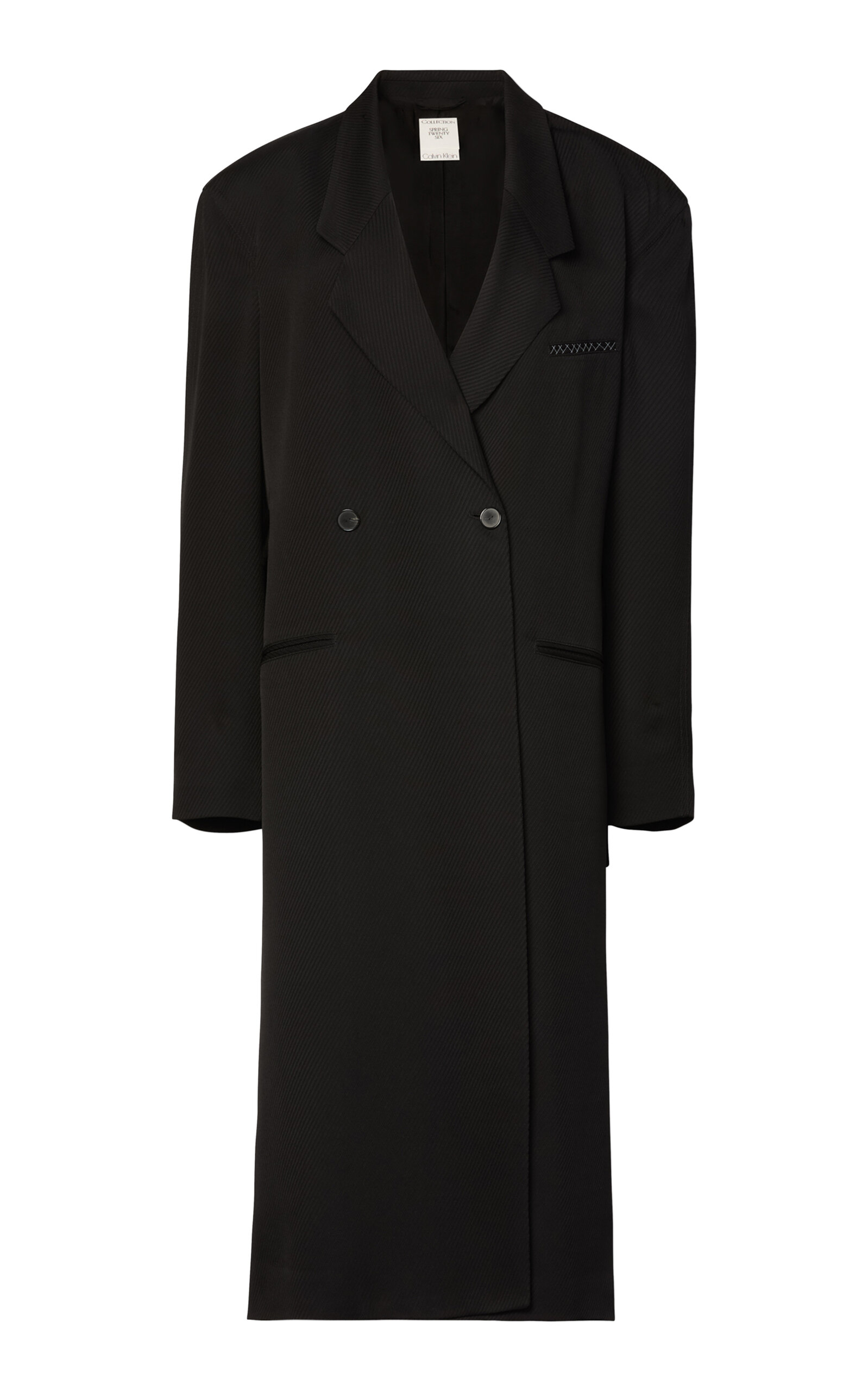 Calvin Klein Collection Rosalind Double-Breasted Coat - Black