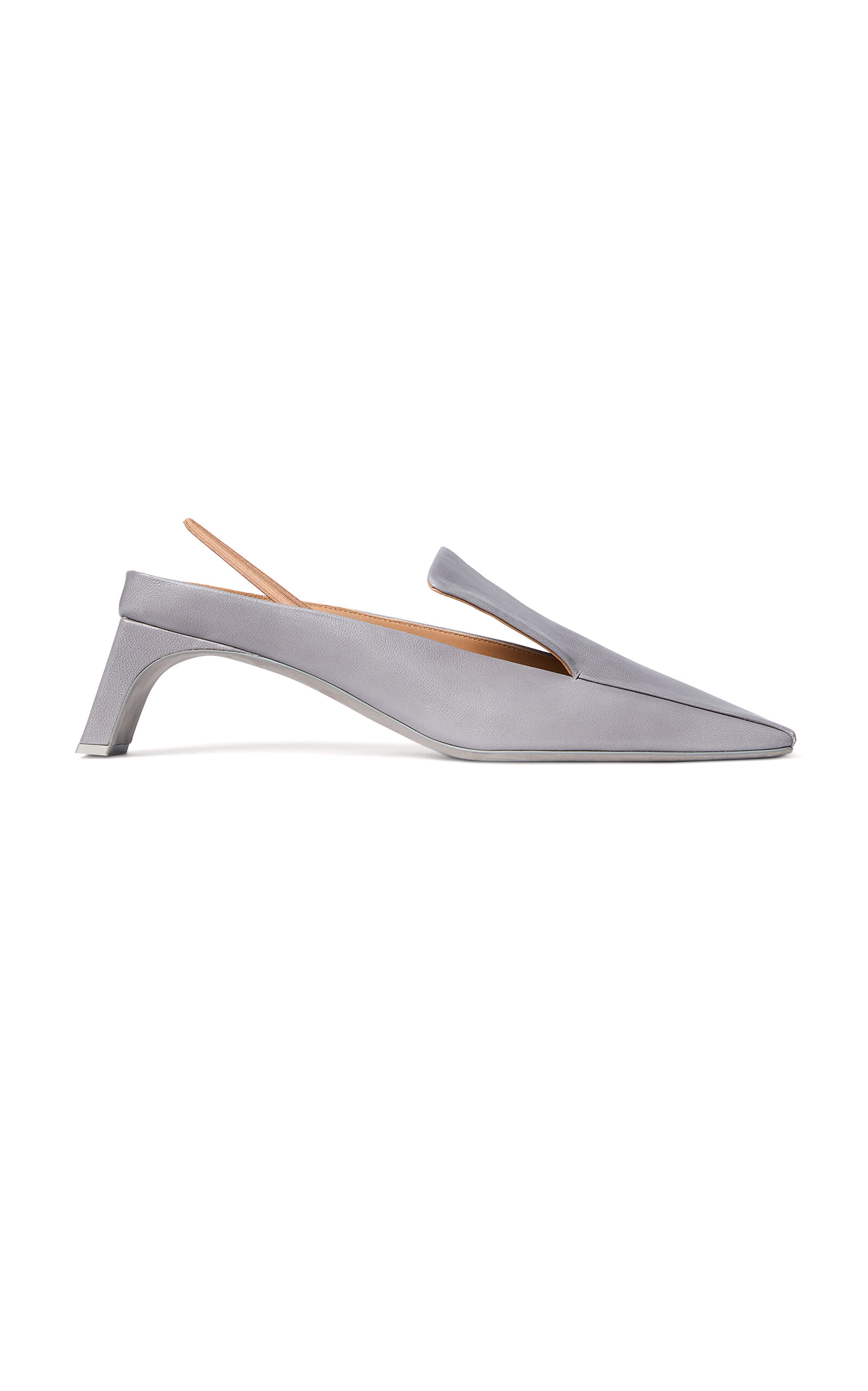 Calvin Klein Collection Cleo Loafer Kitten In Gray