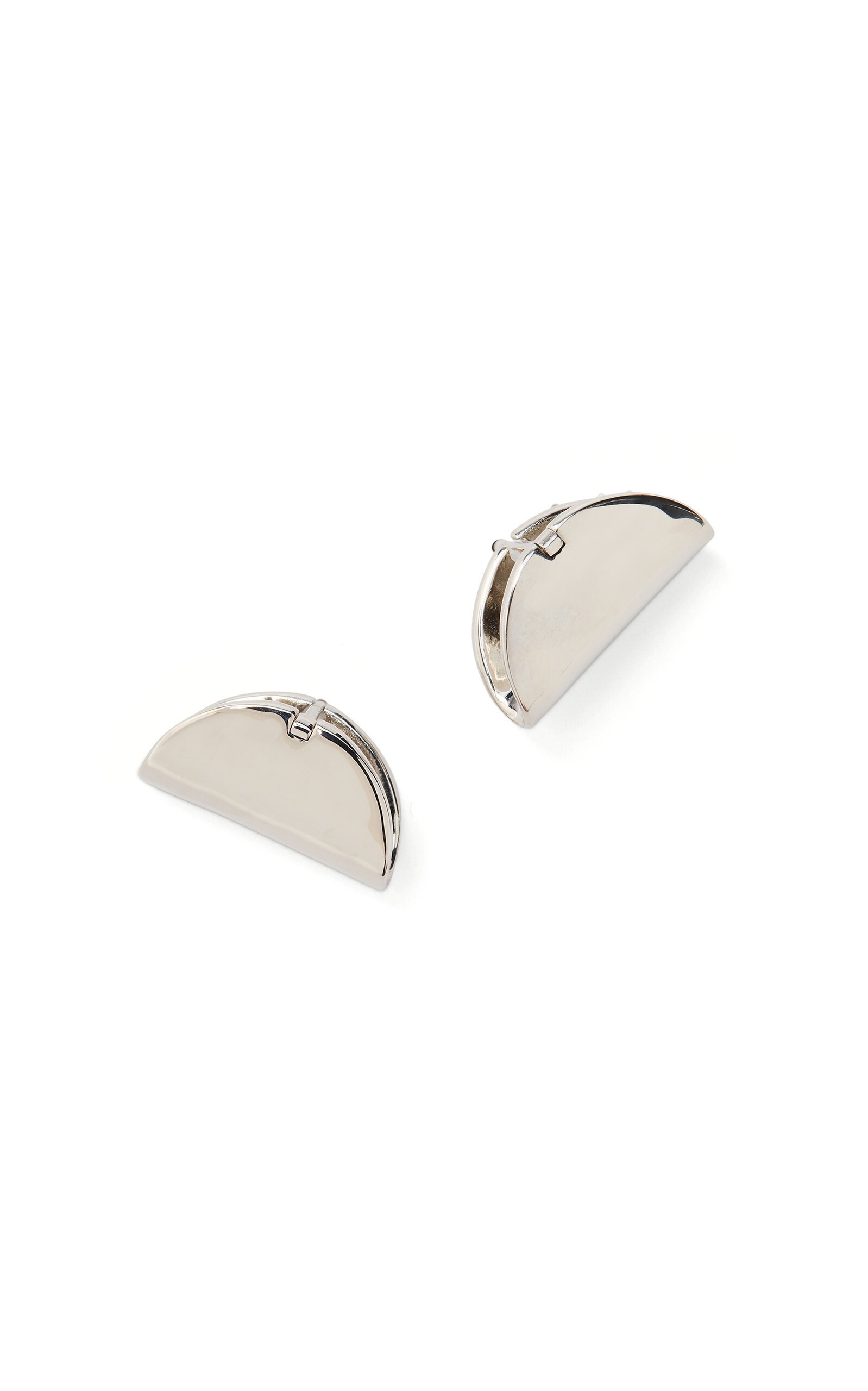 Calvin Klein Collection Taco Earrings Small In Metallic