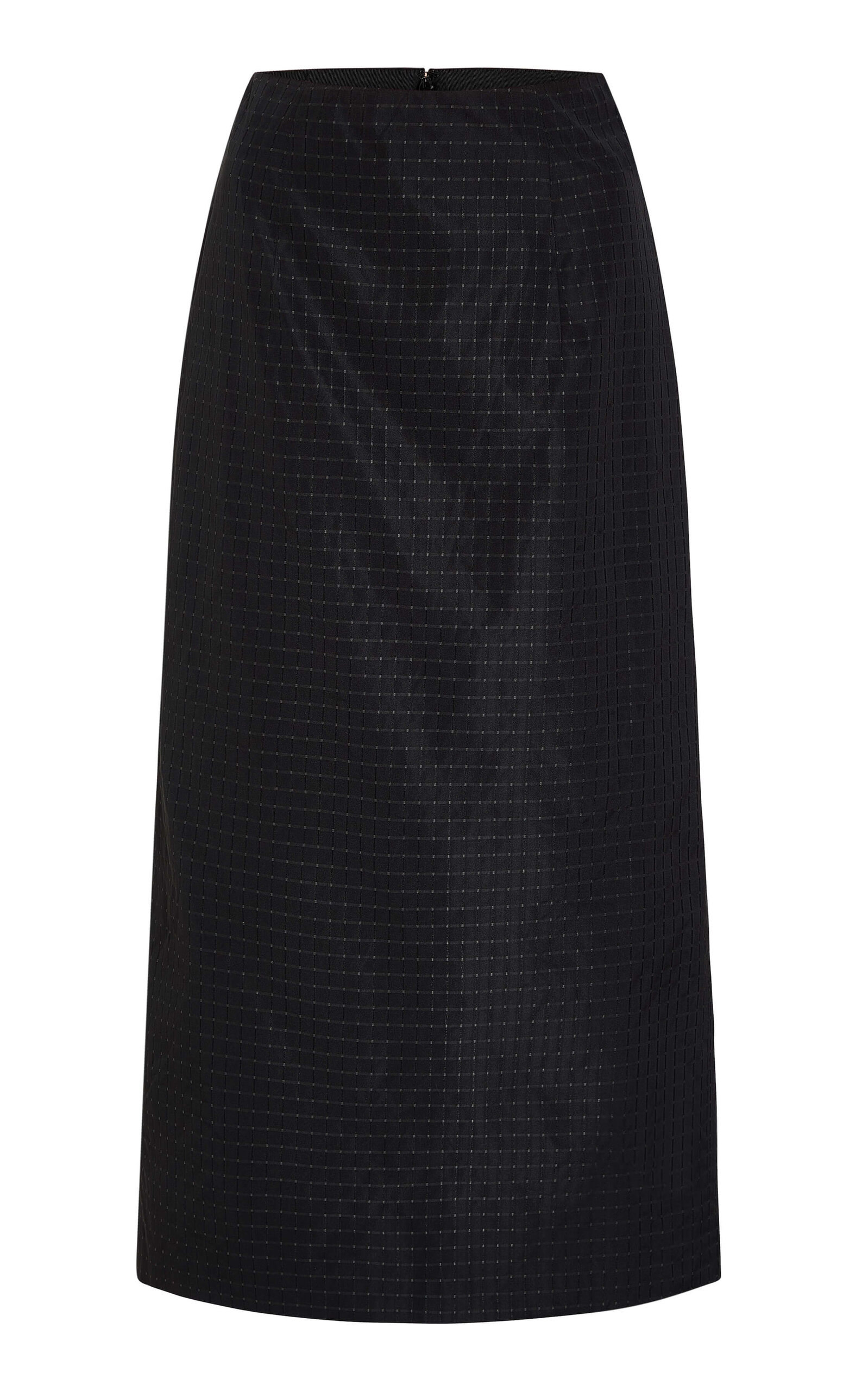 Markarian Betsy Taffeta Pencil Skirt In Black