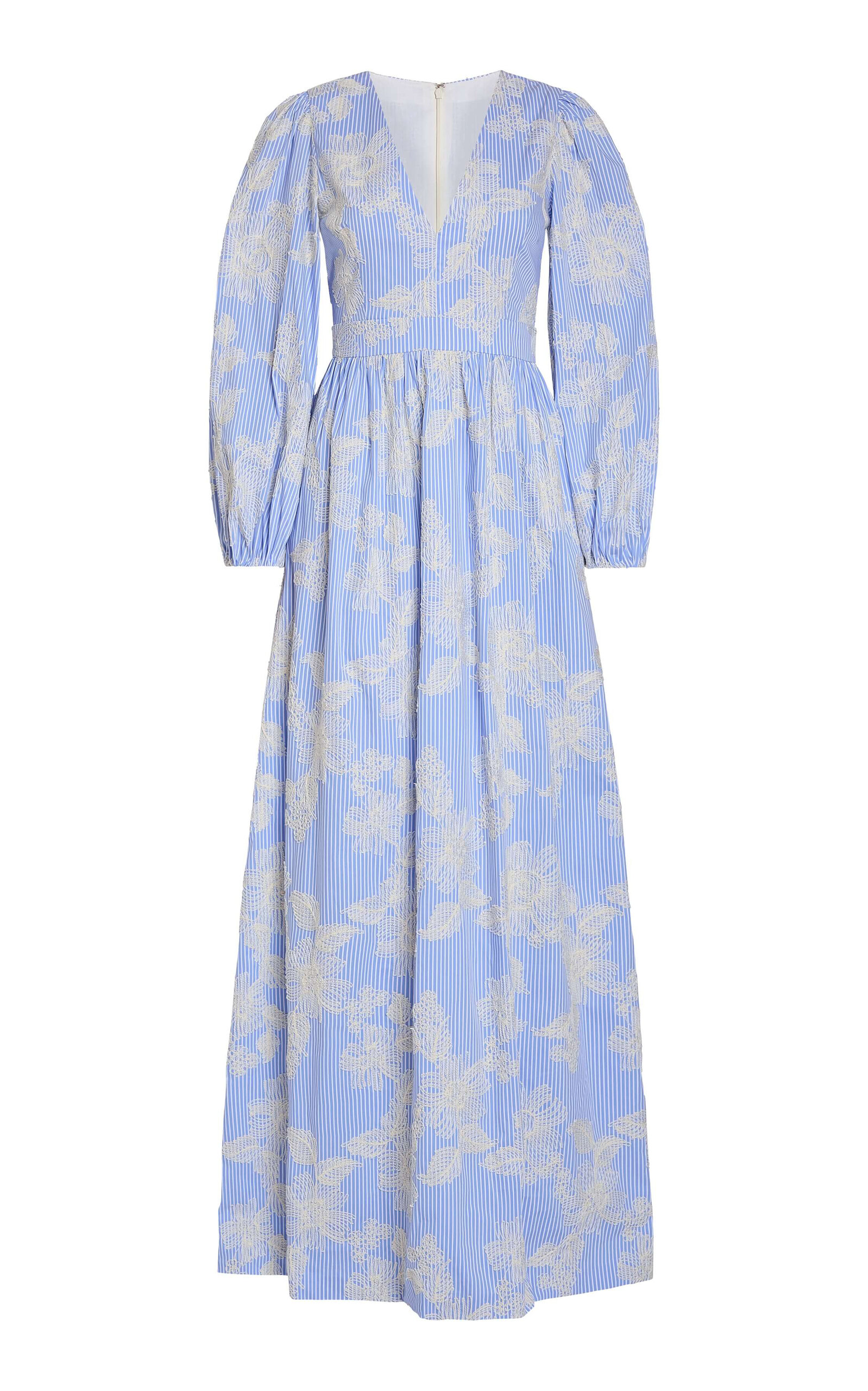 Markarian Millie Embroidered Cotton-Blend Gown - Multi