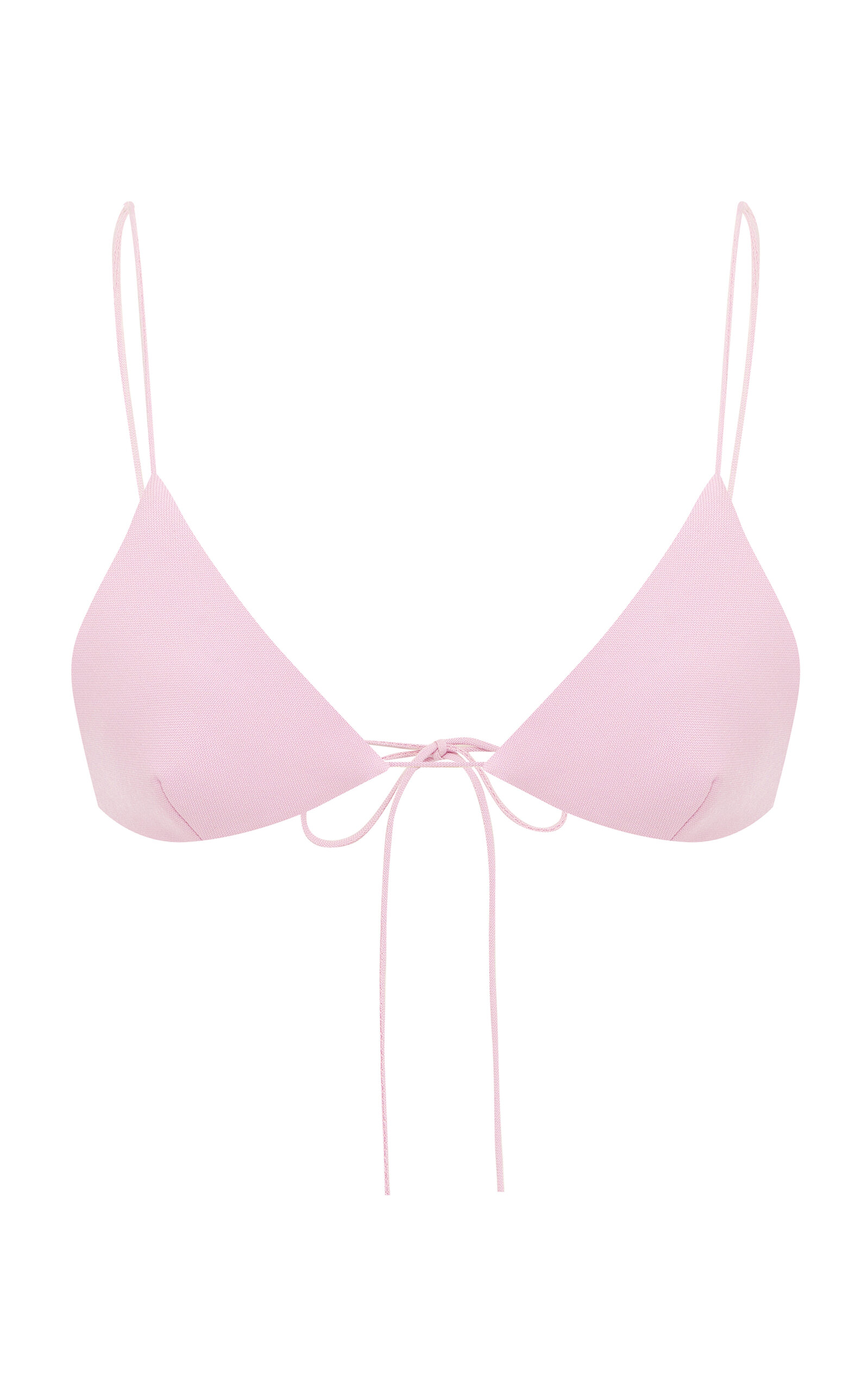 Alex Perry Virgin-wool Bikini Top In Pink
