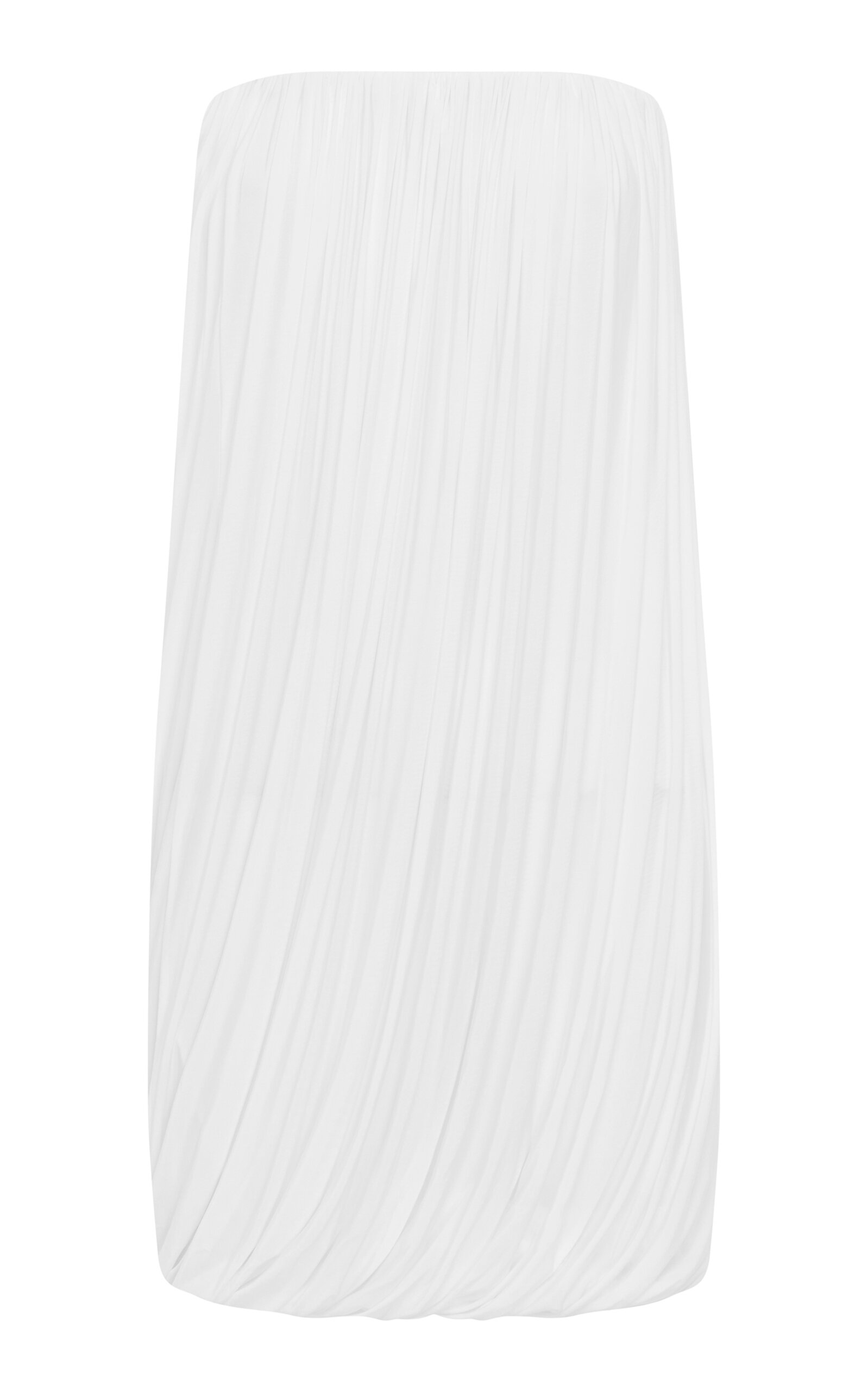 Alex Perry Strapless Draped Jersey Mini Dress
