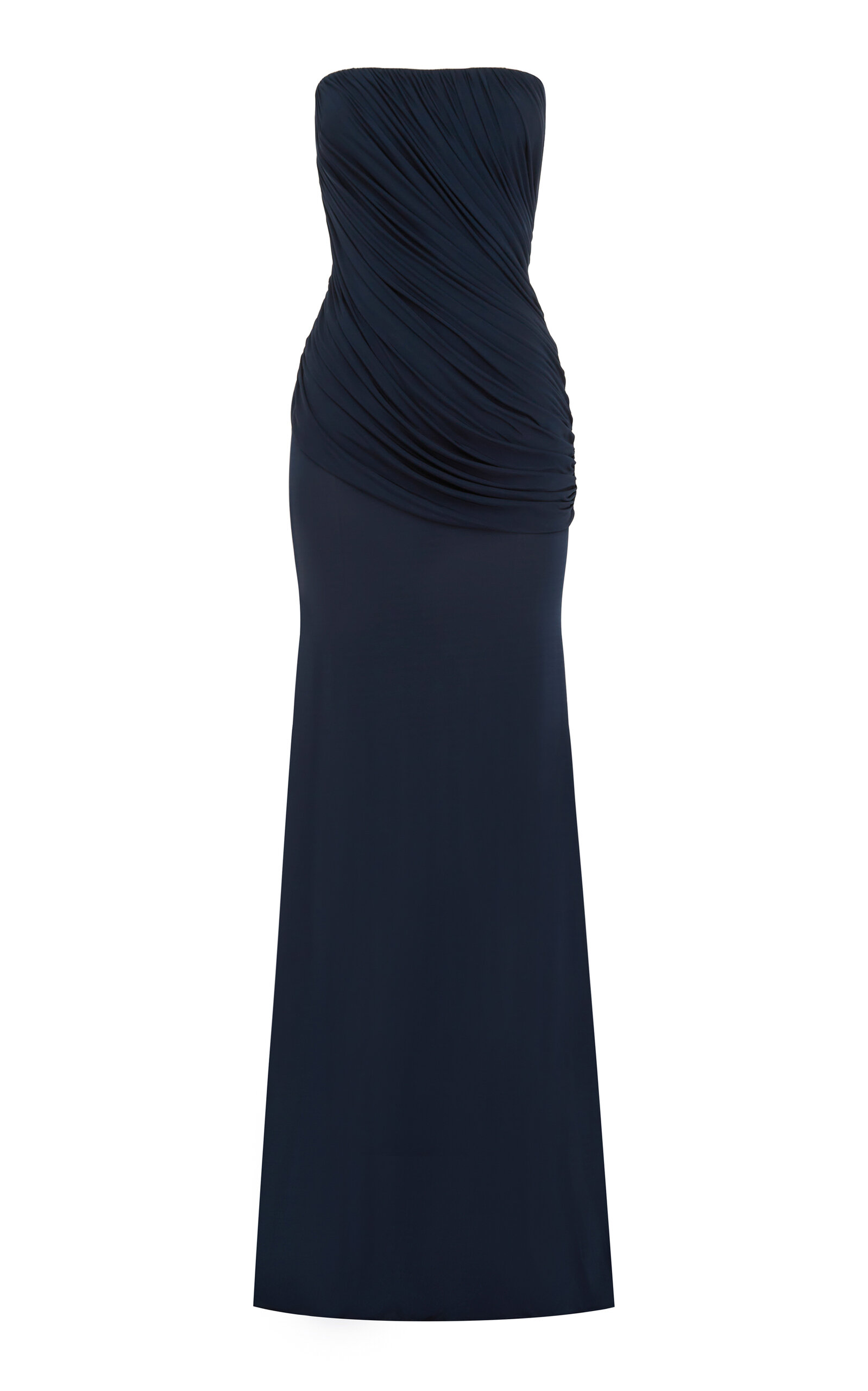 Alex Perry Strapless Gown In Blue