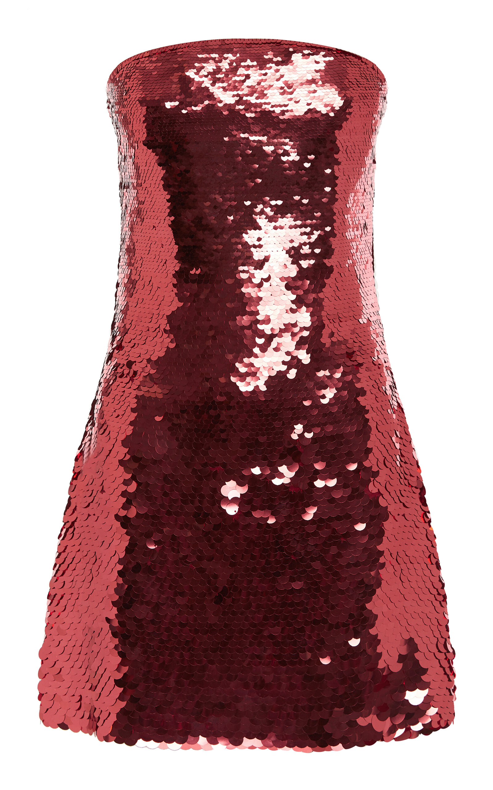 Alex Perry Strapless Sequined Mini Dress In Pink