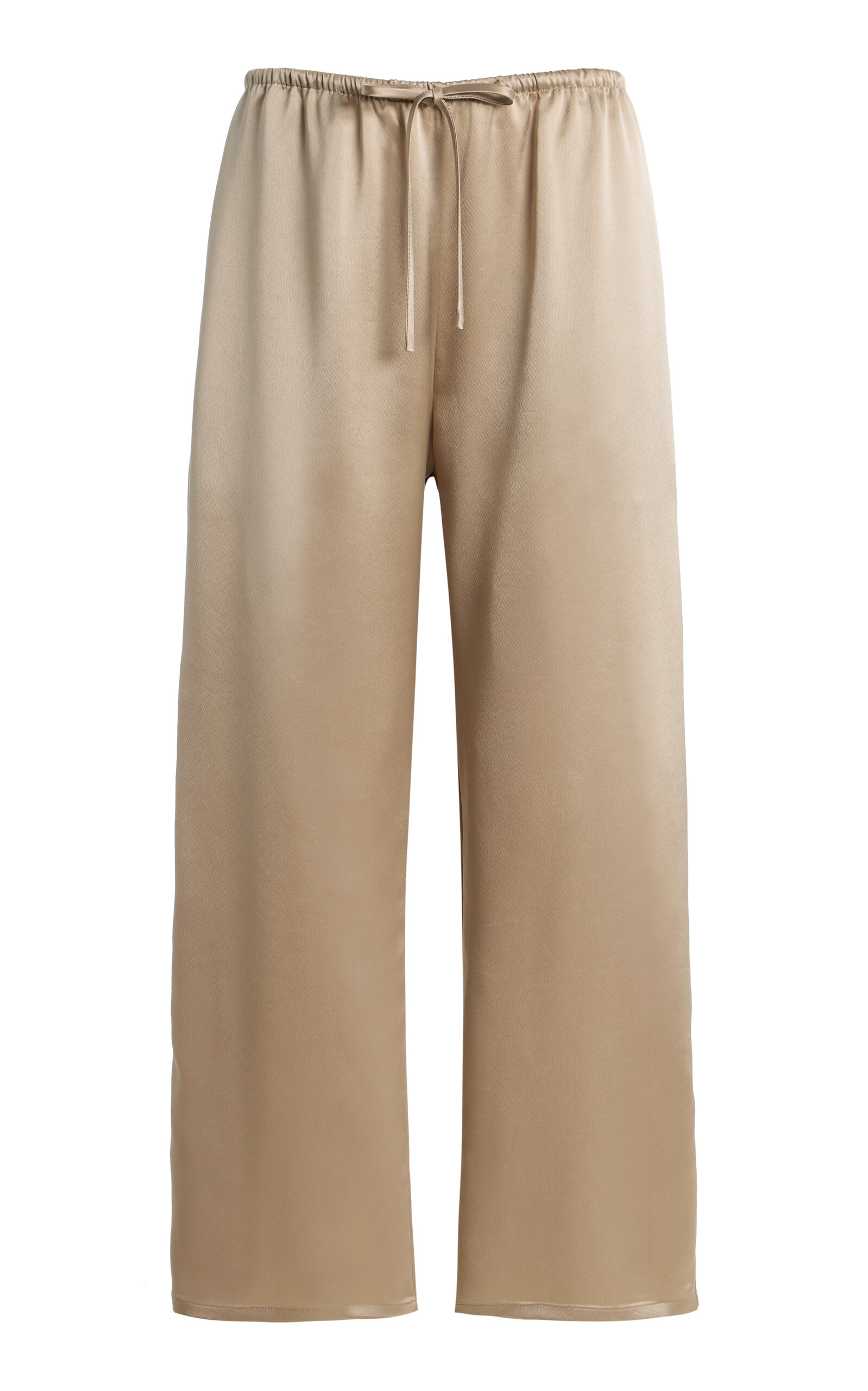 Leset Barb Satin Cropped Drawstring Pants