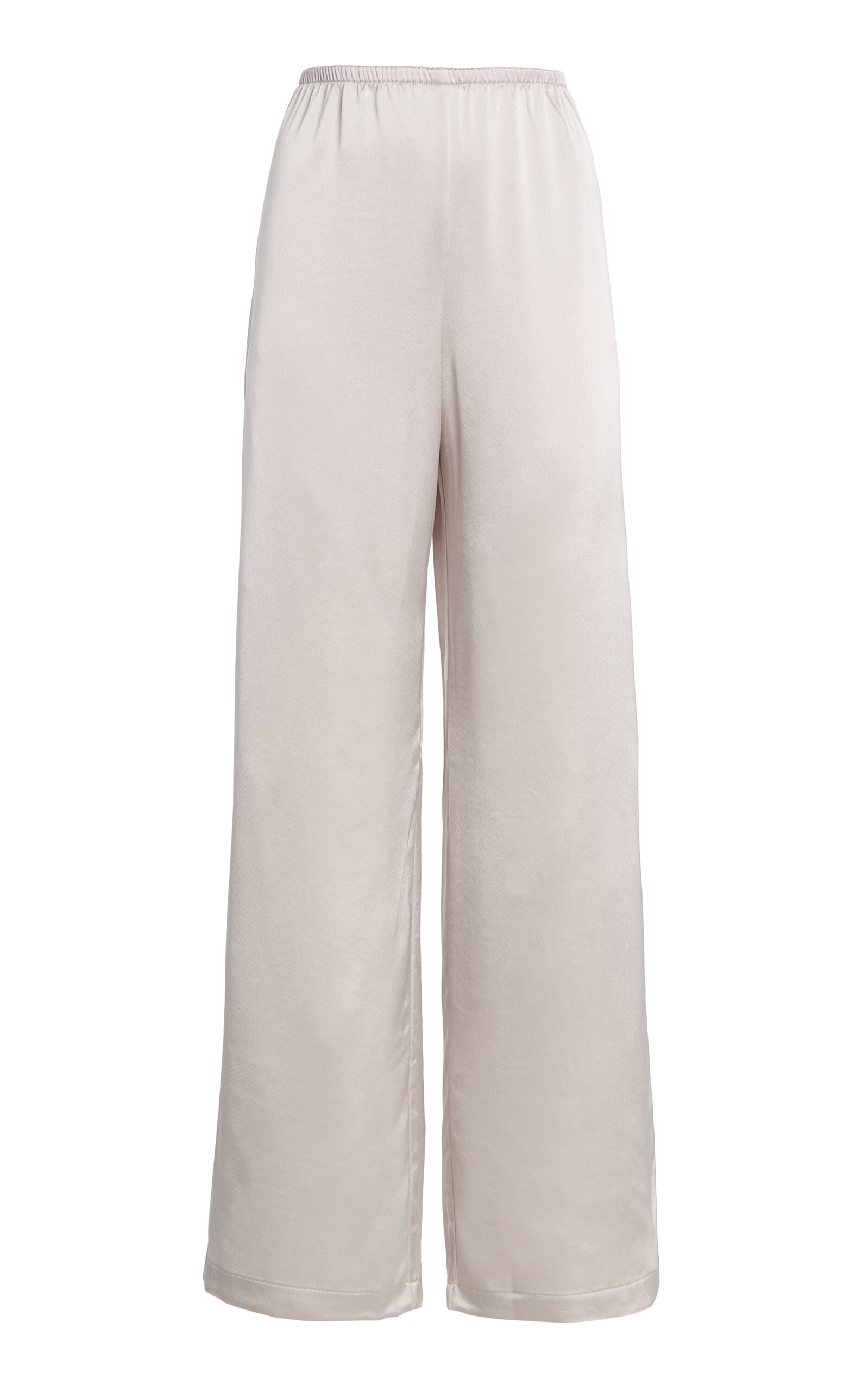Leset Barb Satin Wide-Leg Pants
