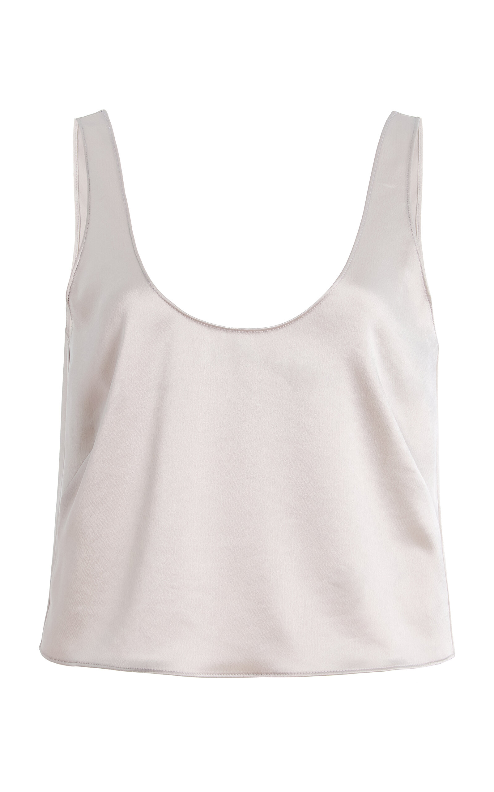 Leset Barb Scoop Satin Tank Top - Moda Operandi