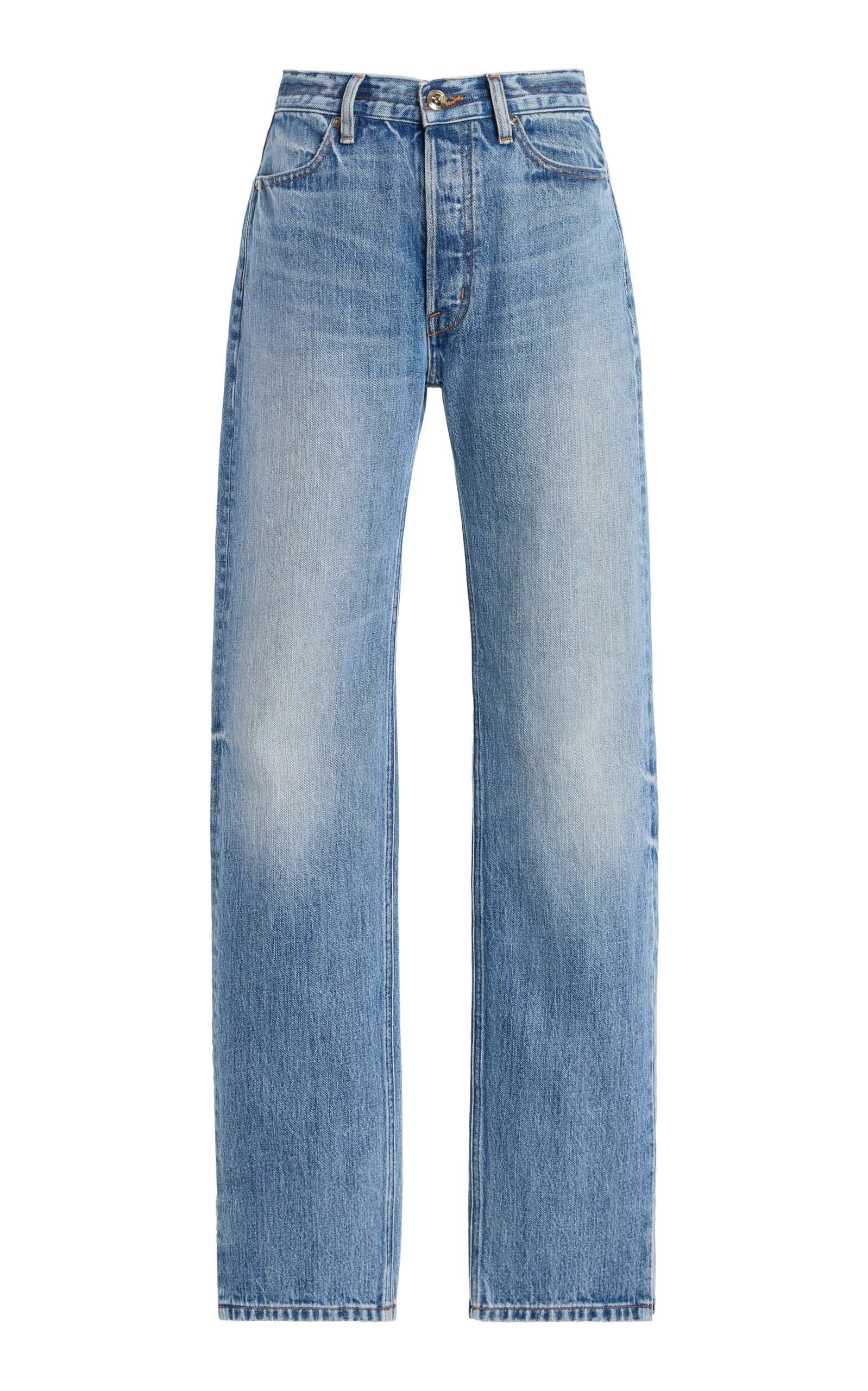 RÙADH The Agnes Rigid Mid-Rise Straight-Leg Jeans