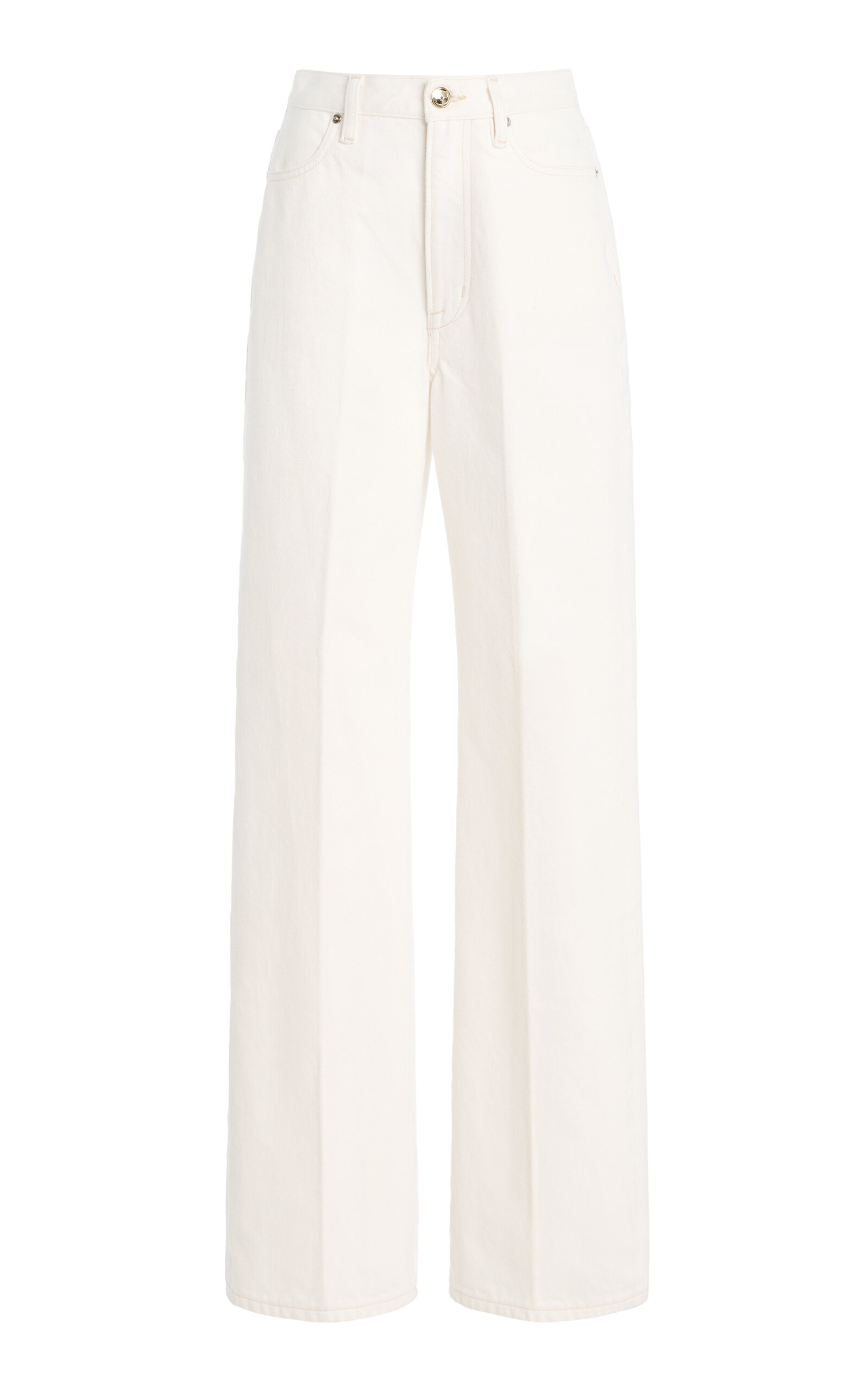 RÙADH The Quinn Selvedge High-Rise Straight-Leg Jeans