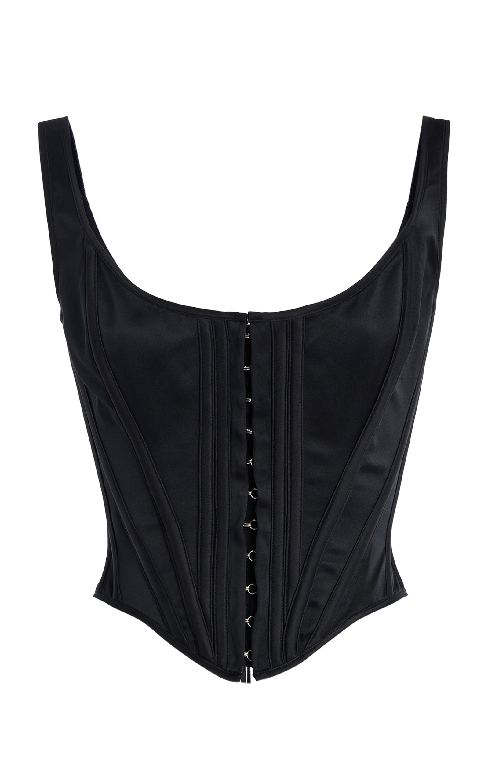 Wiederhoeft Venus Hook-and-eye Corset In Black