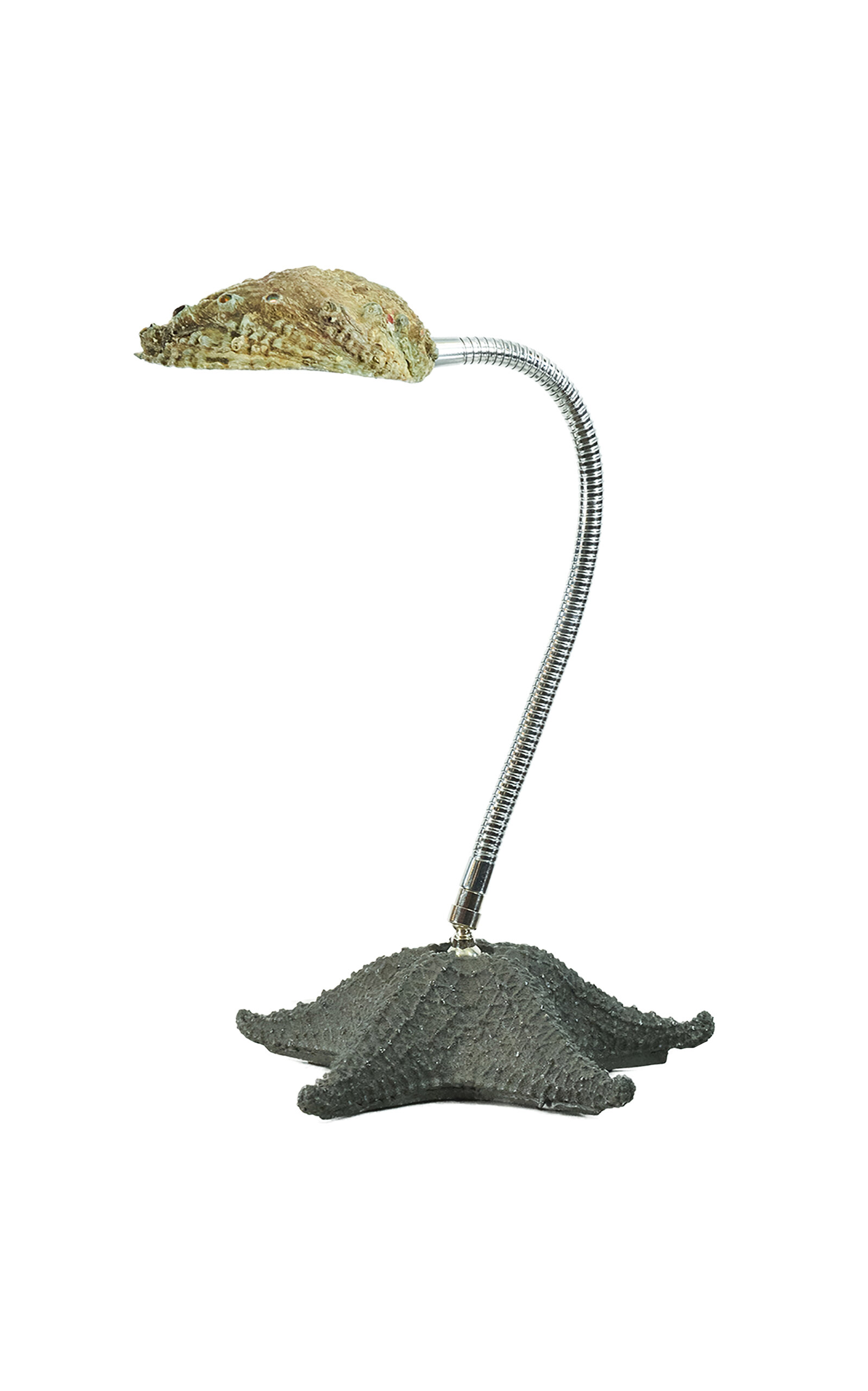 Tennant New York Strella Gooseneck Abalone Task Lamp - Green