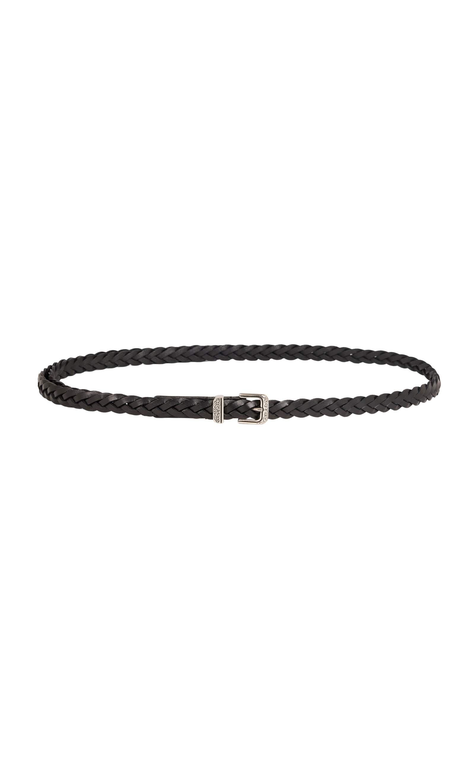 Etro Woven Leather Belt - Black - XL