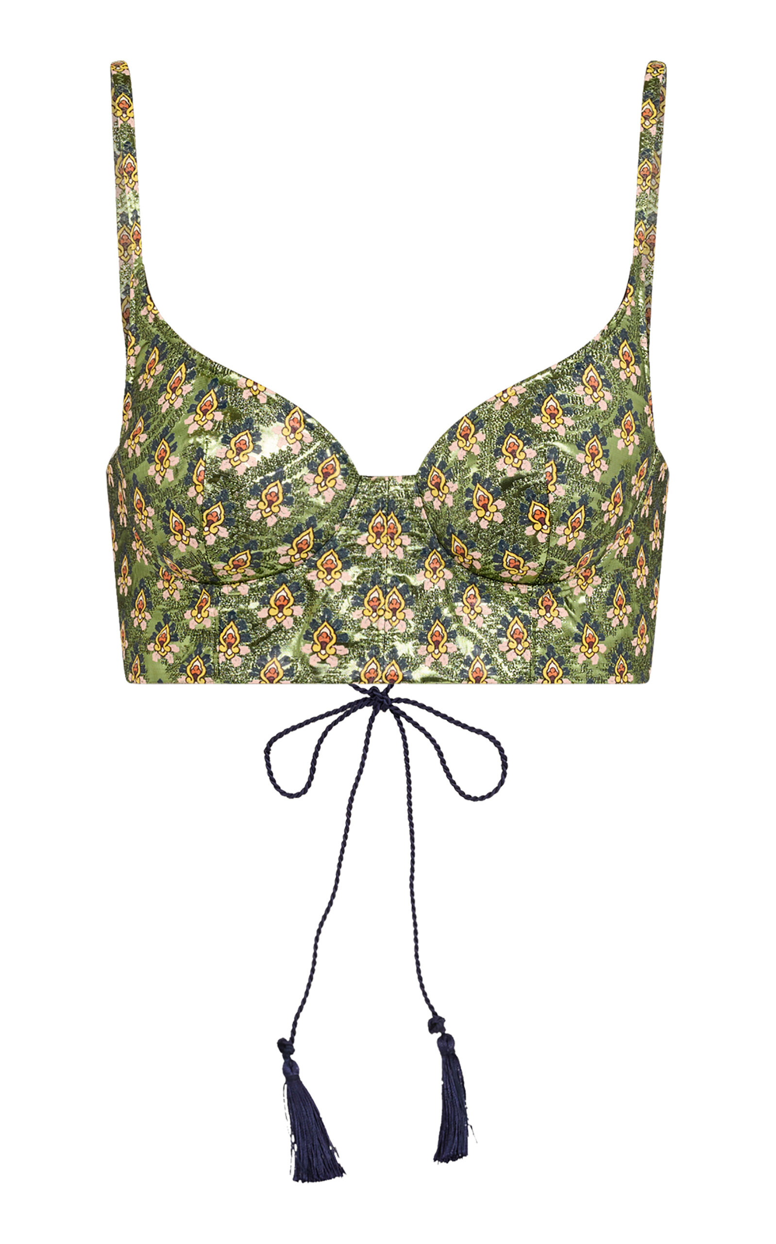 Etro Metallic Bustier Top - Multi