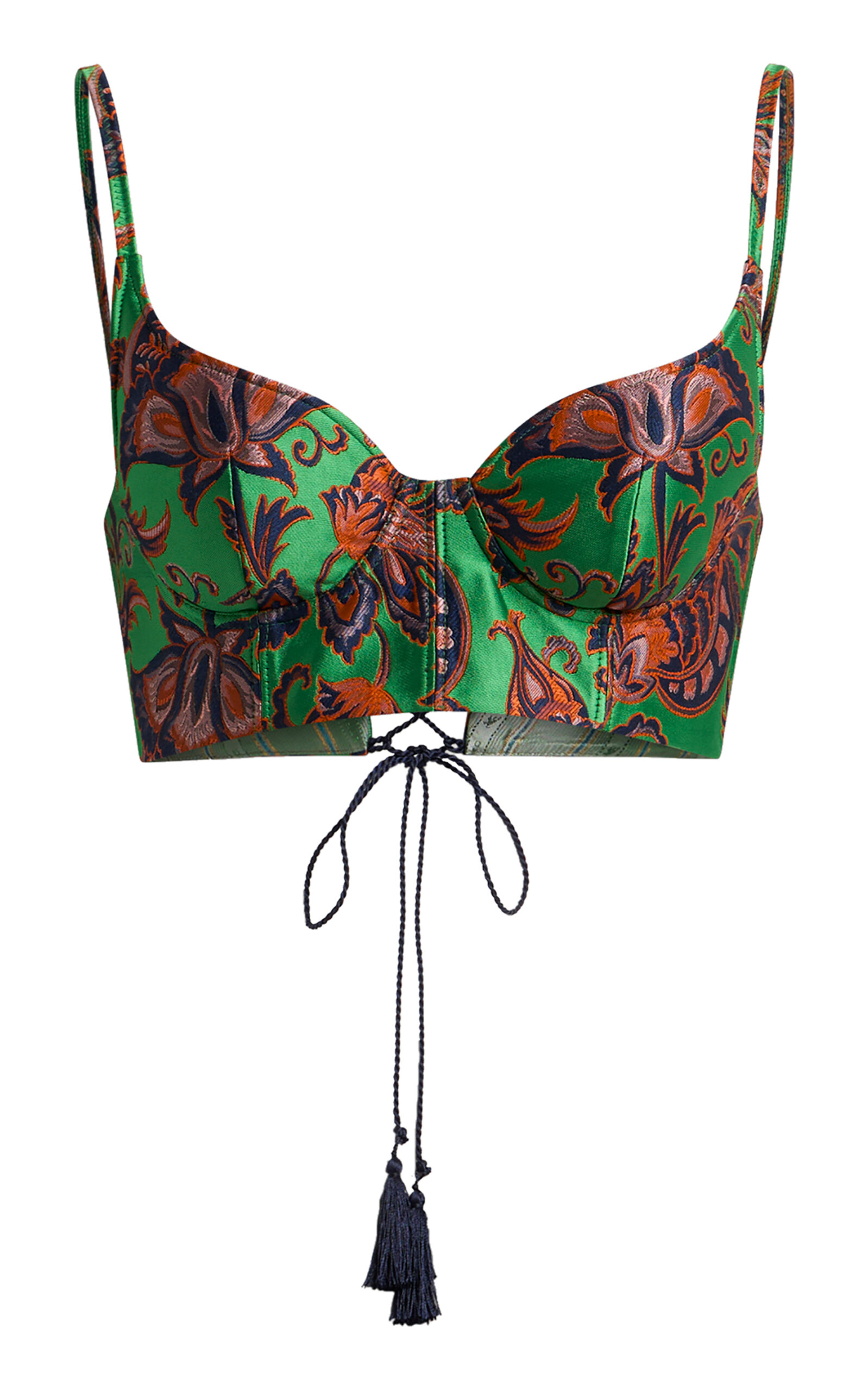 Etro Lightweight Brocade Bustier Top - Multi