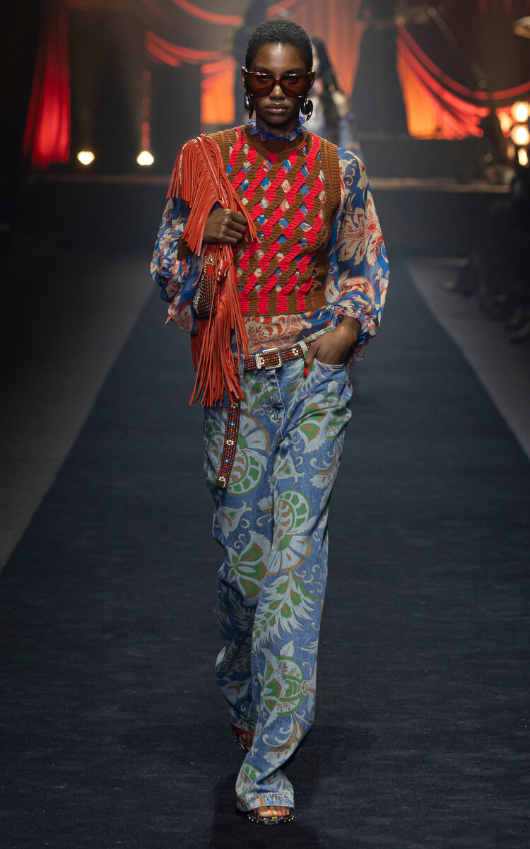 Etro Cutout Knit Vest - Multi