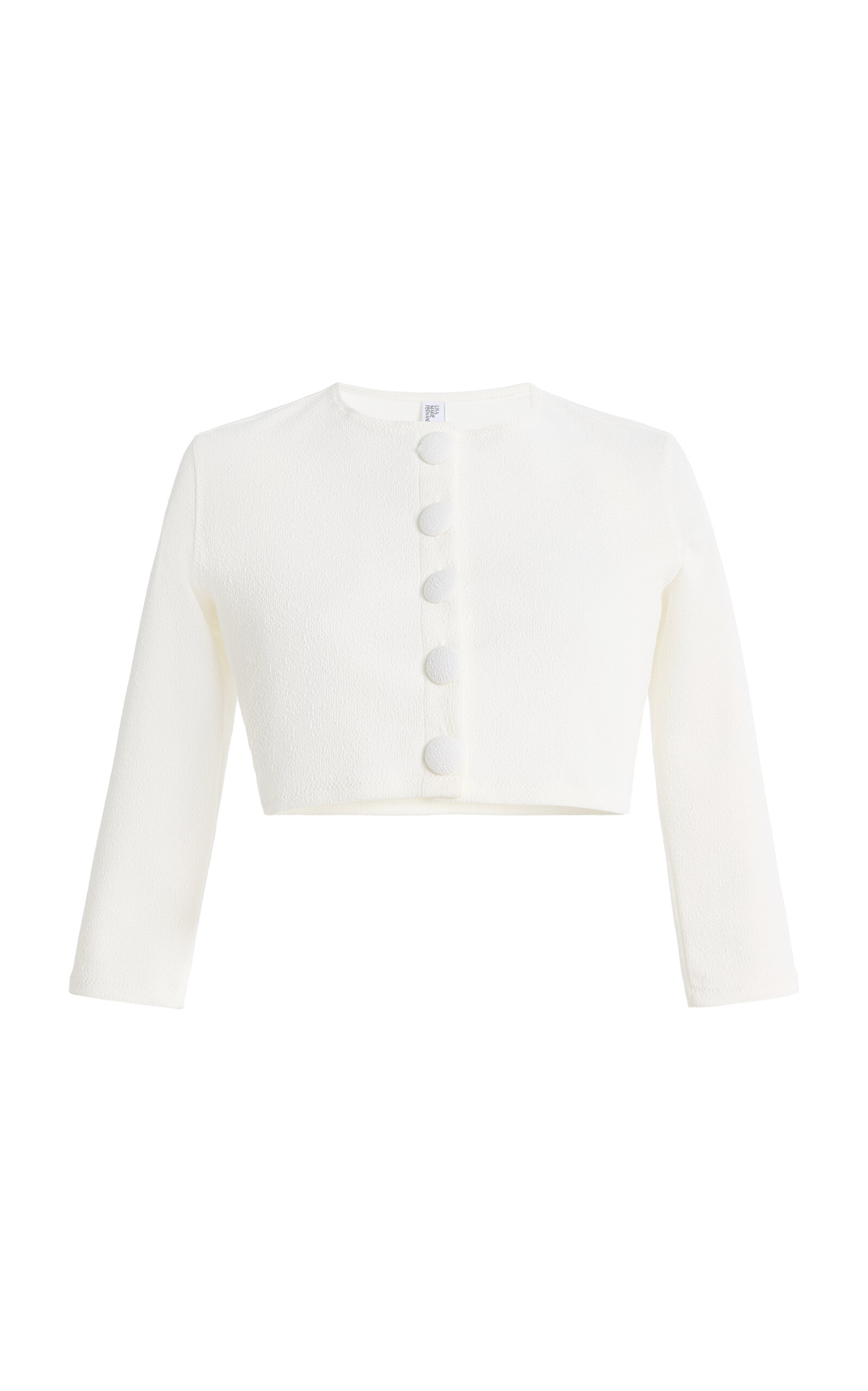 Lisa Marie Fernandez Cropped Jacquard Cardigan