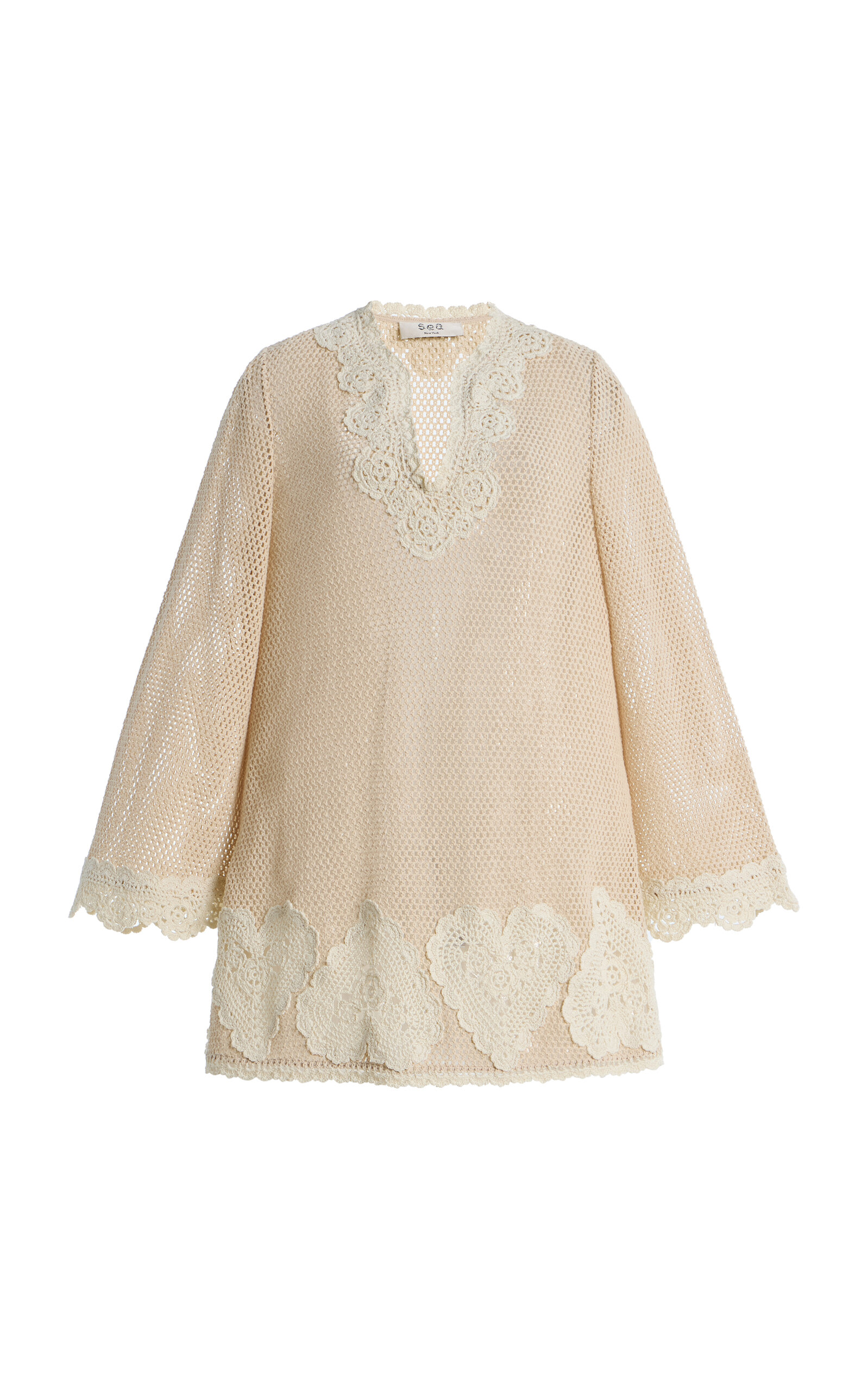 Sea Madelyn Crocheted Cotton Tunic - Women's Clothing
