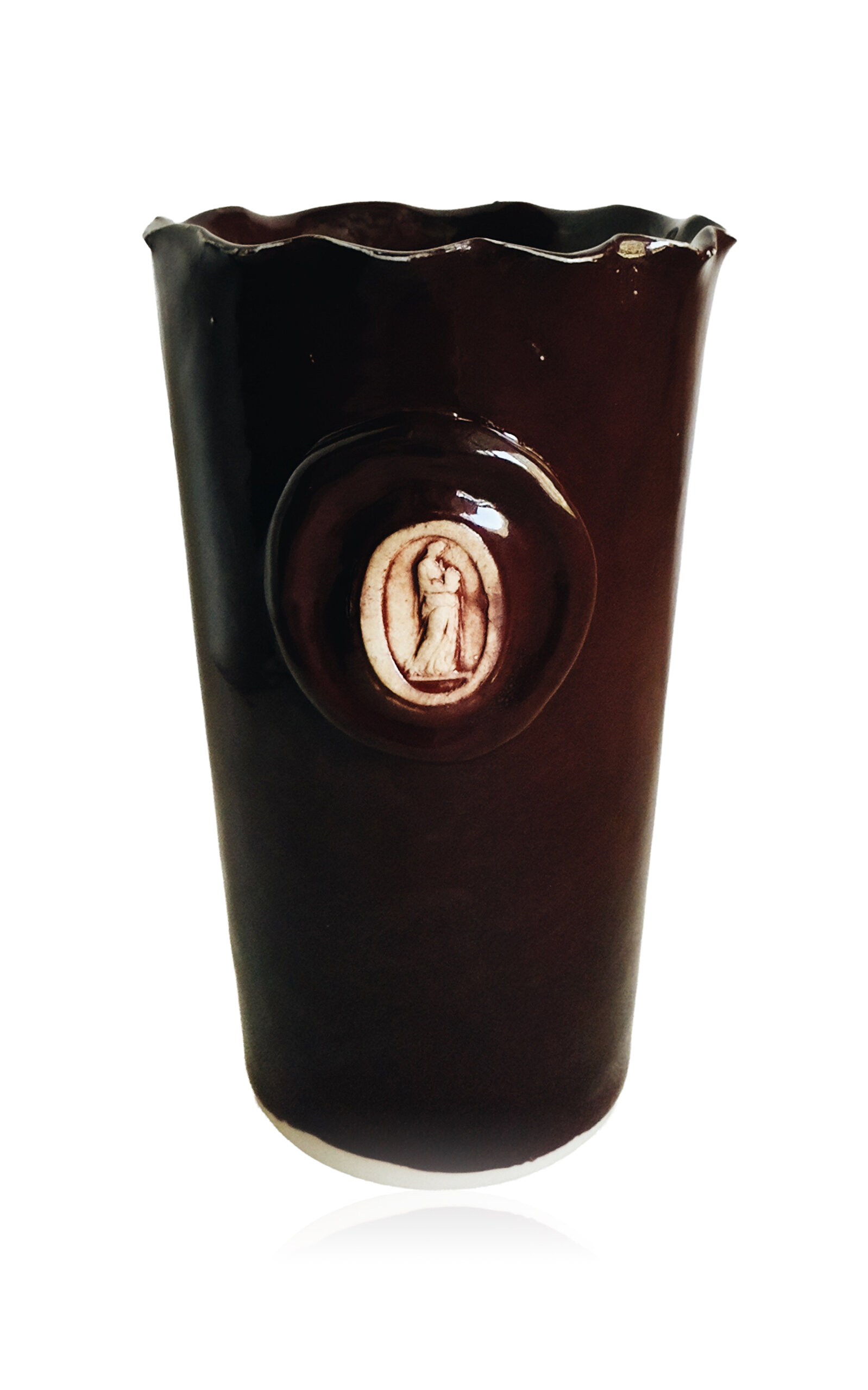 Jeanette Morrow Priestess Heather Vase - Burgundy