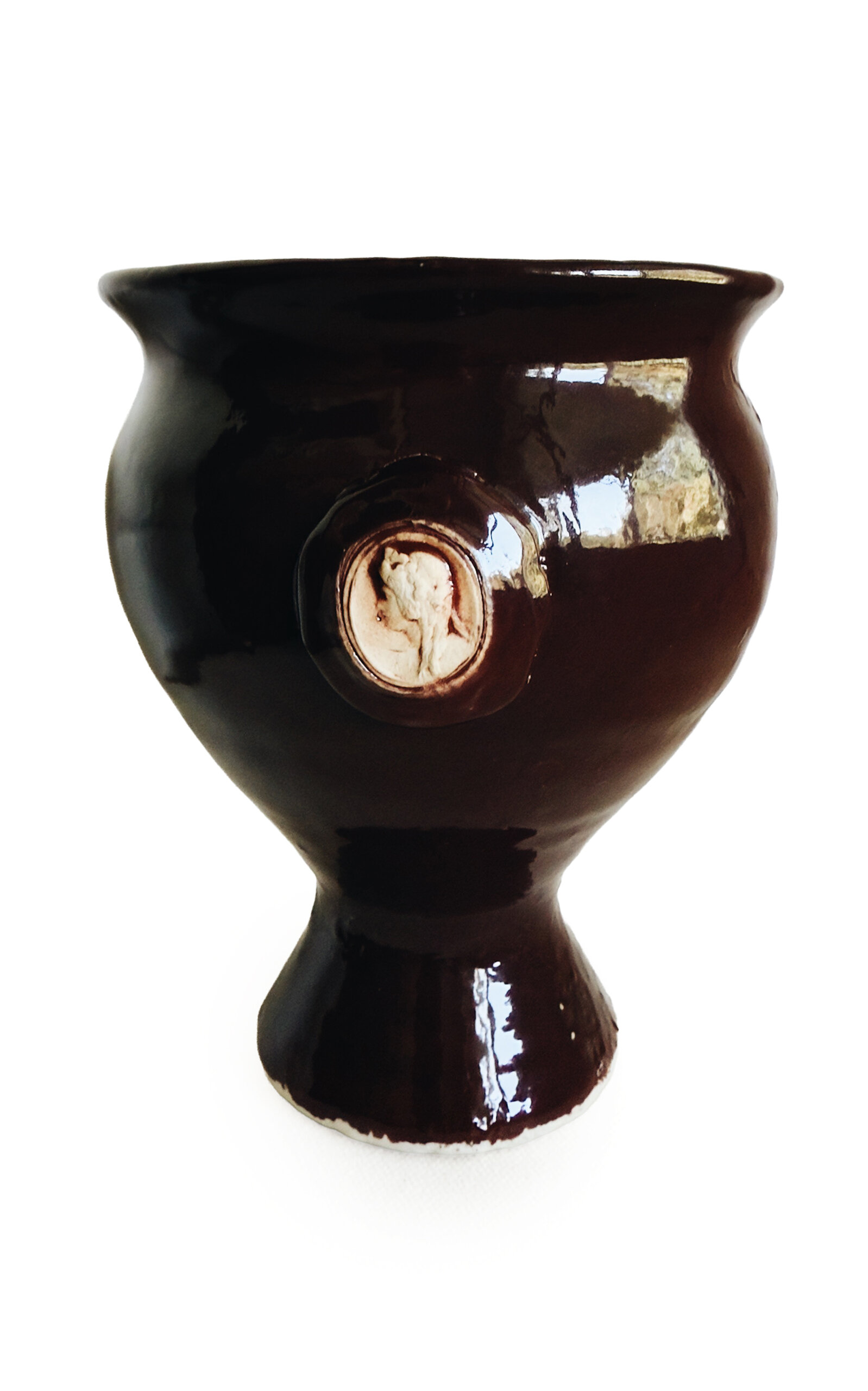 Jeanette Morrow Adriande Asher Vase - Burgundy