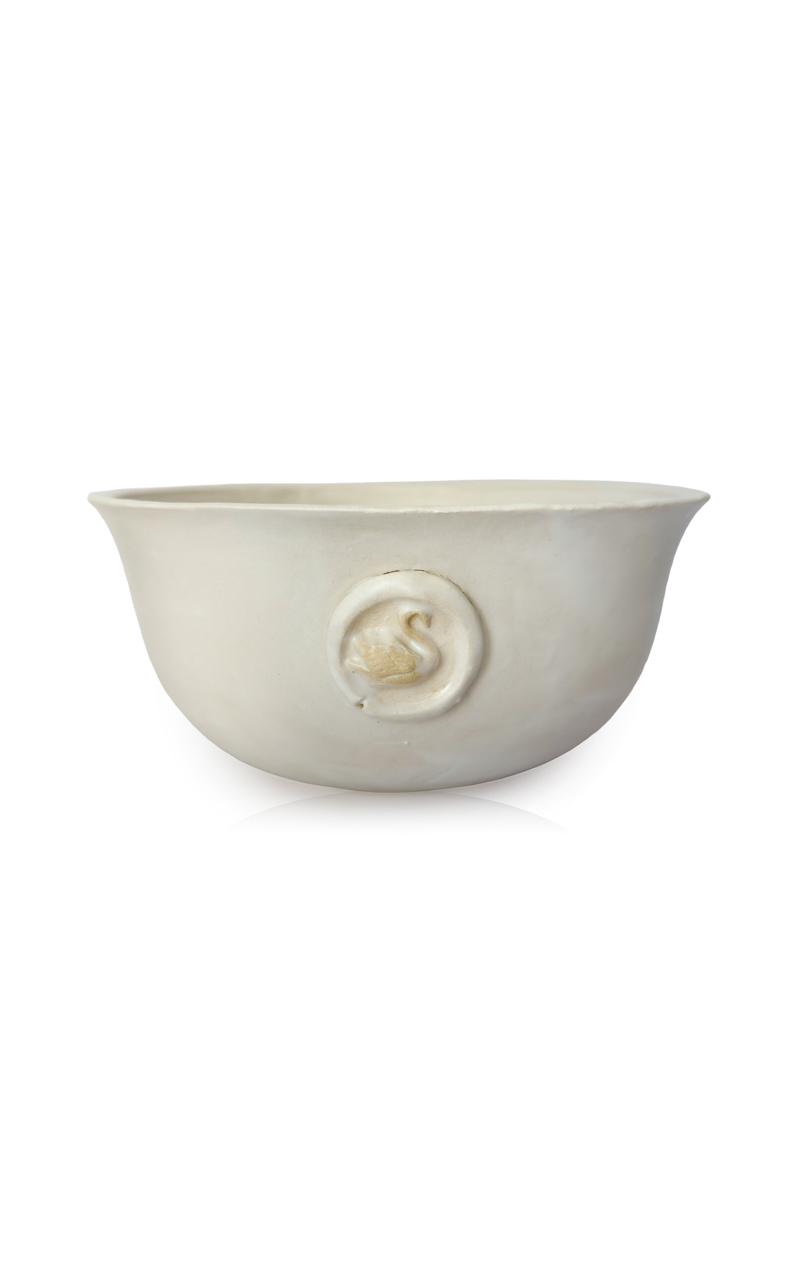 Jeanette Morrow Swan Bonnie Bowl - White