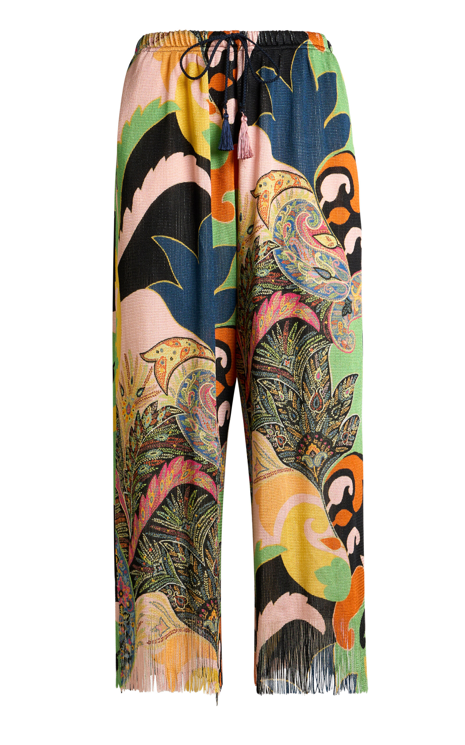 Etro Jersey Wide-leg Pants In Multi