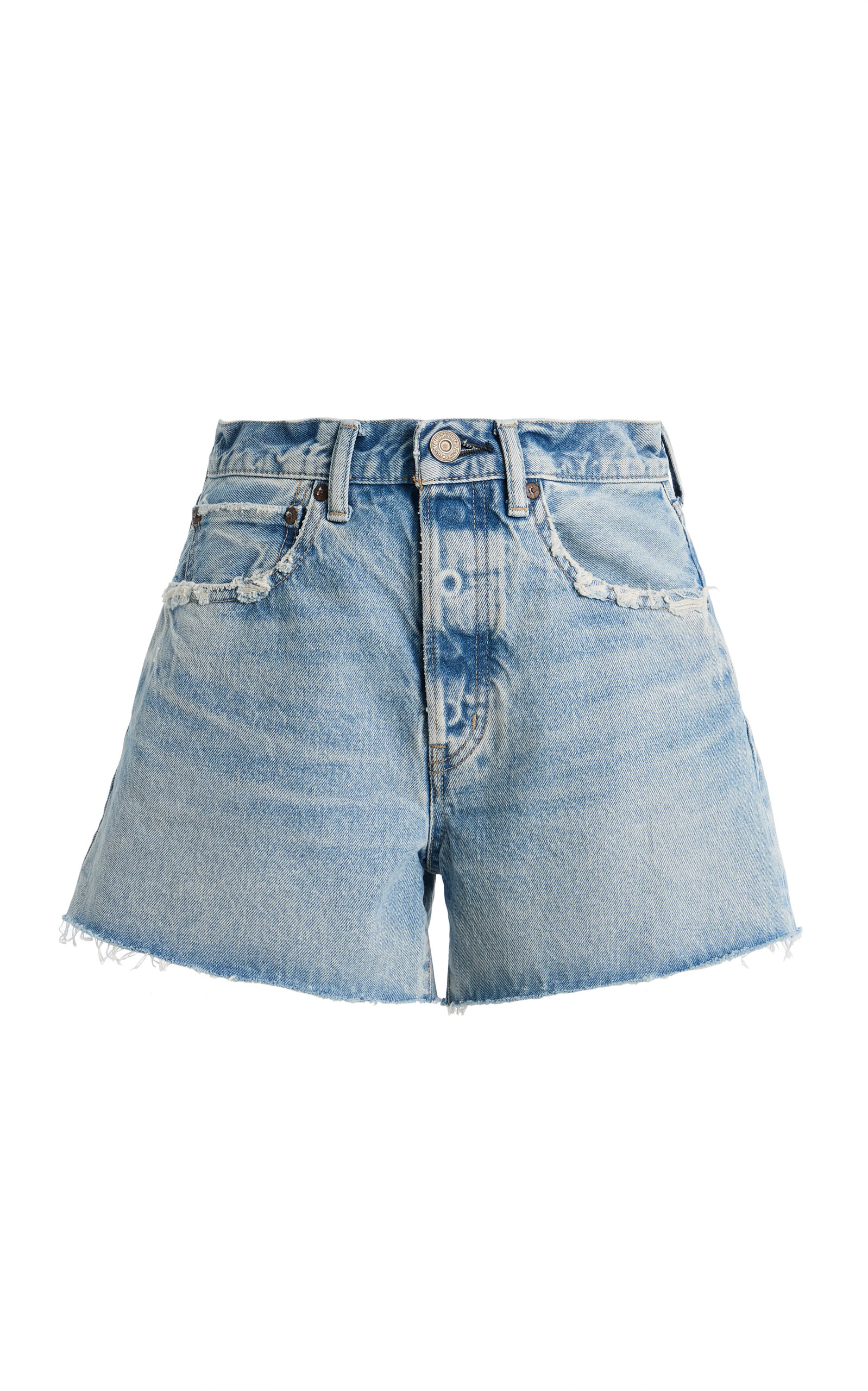 Moussy Vintage Southborough Denim Shorts In Brown