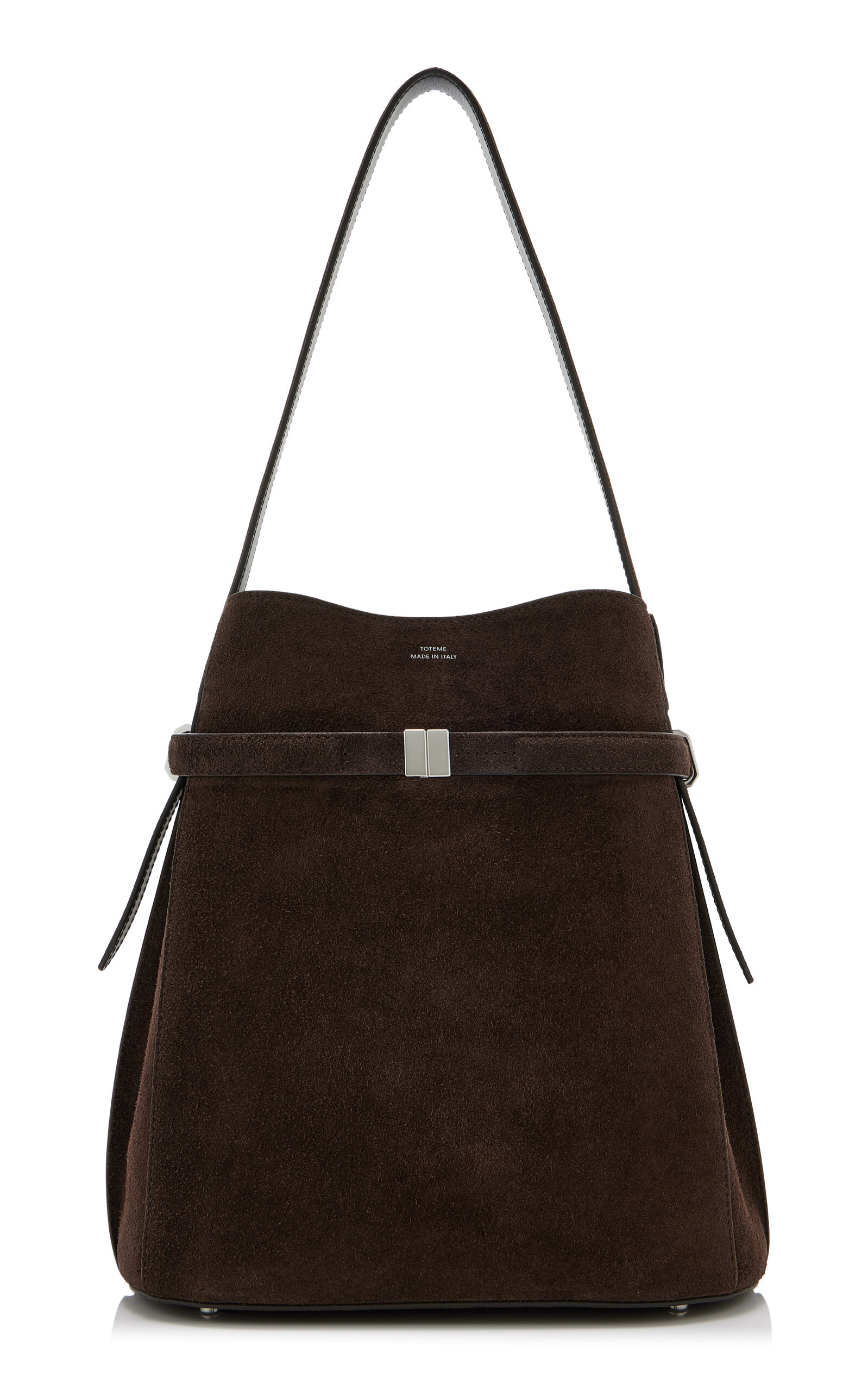 Toteme Belted Suede Bucket Bag