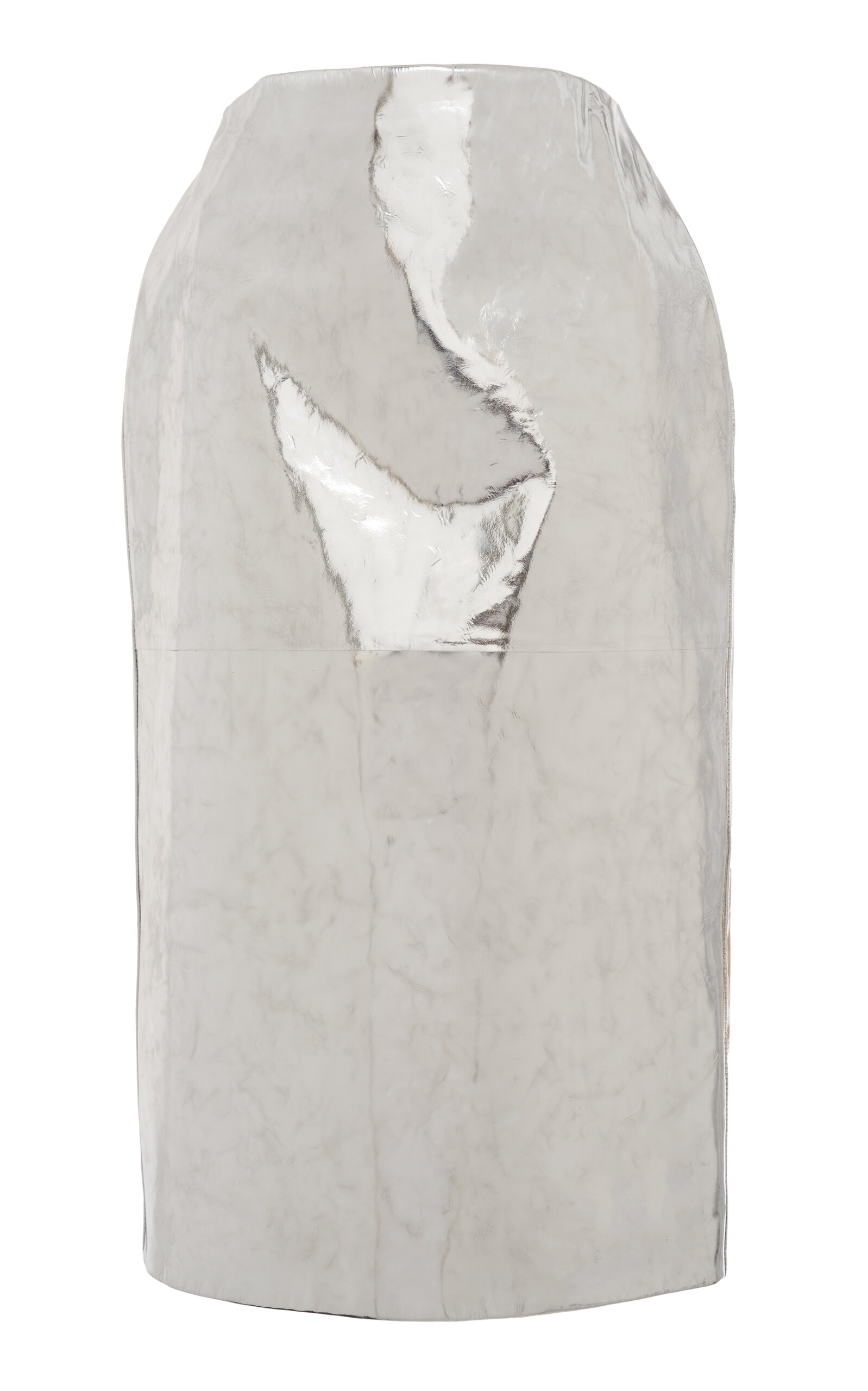 Jil Sander Metallic Leather Skirt - Metallic