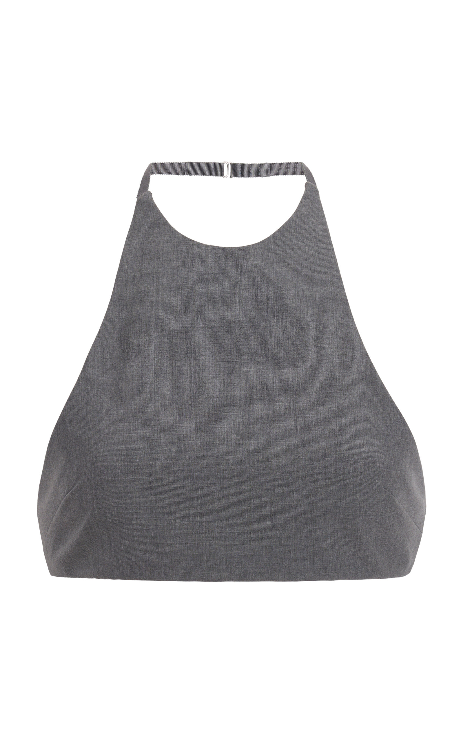Jil Sander Wool Bra Top - Dark Grey